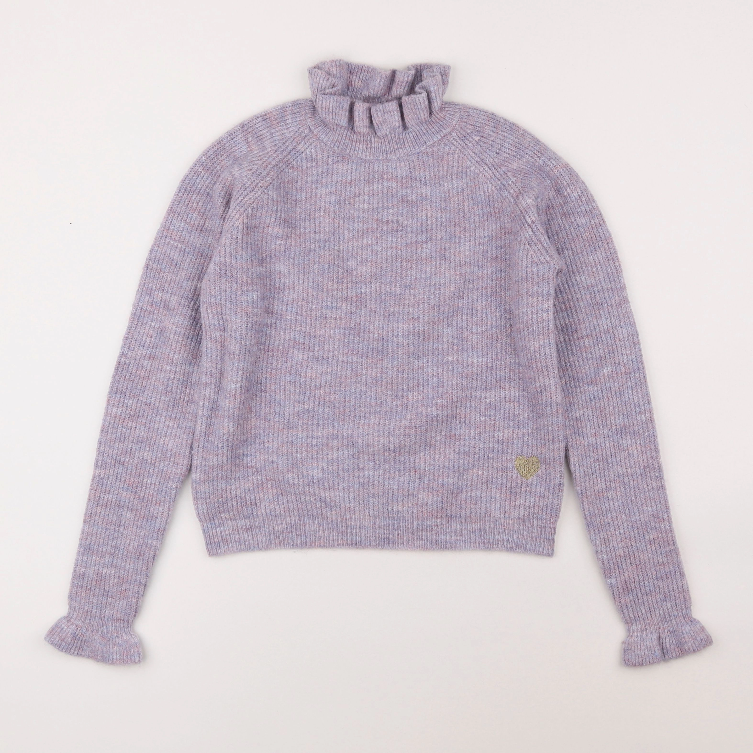 Vertbaudet - pull violet - 10 ans