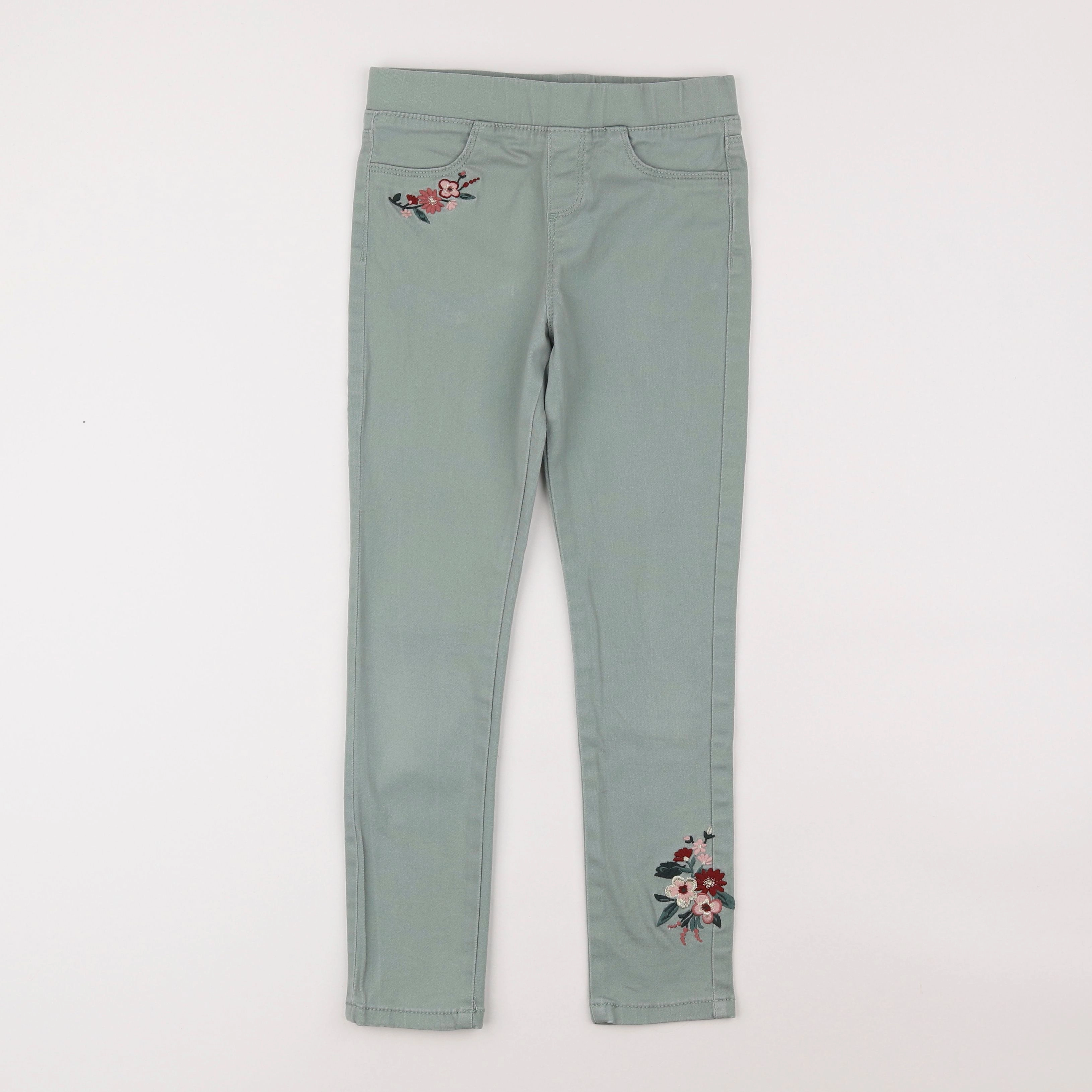 Vertbaudet - jegging vert - 8 ans