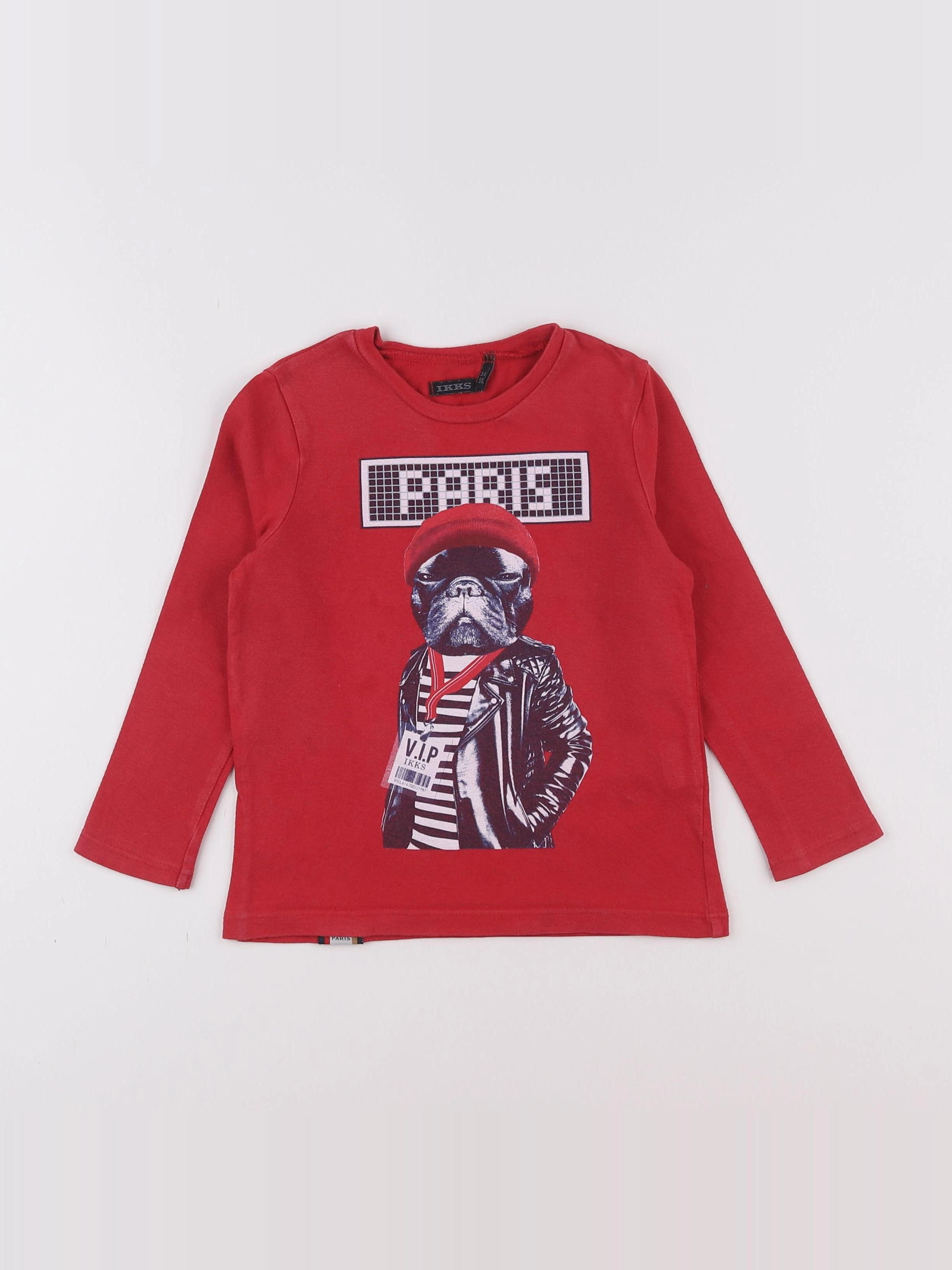 IKKS - tee-shirt rouge - 3 ans