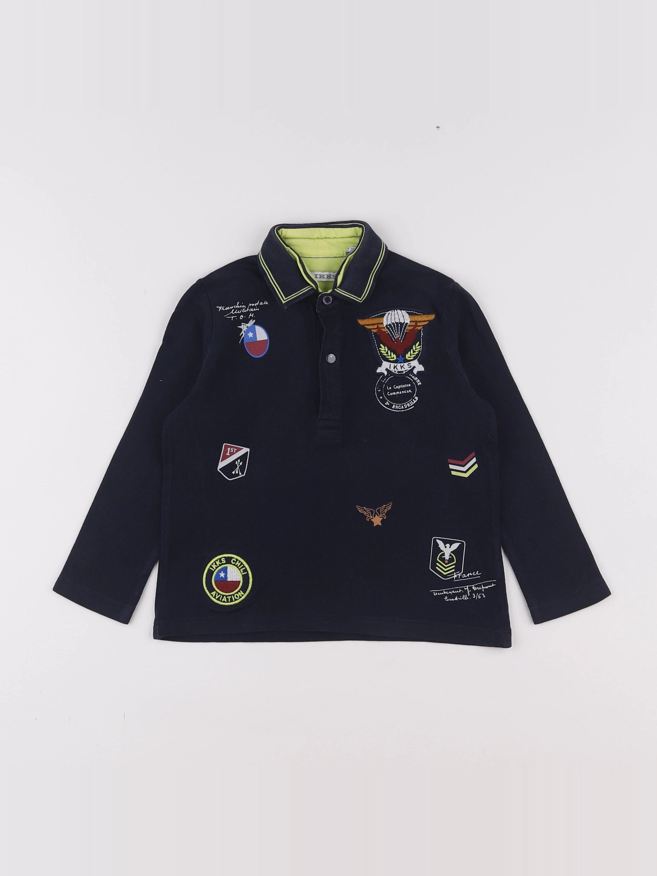 IKKS - polo bleu - 3 ans