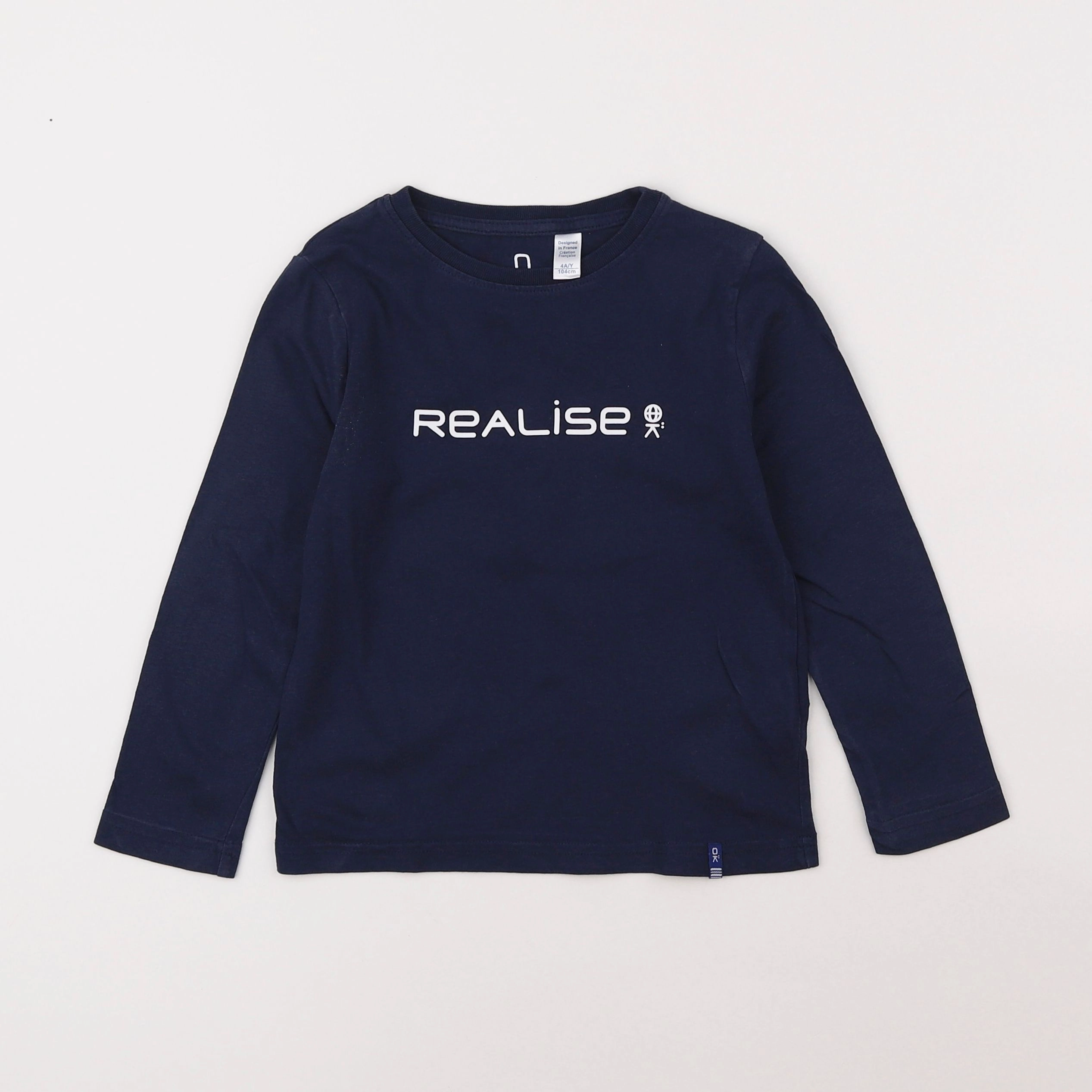 Okaidi - tee-shirt bleu - 4 ans