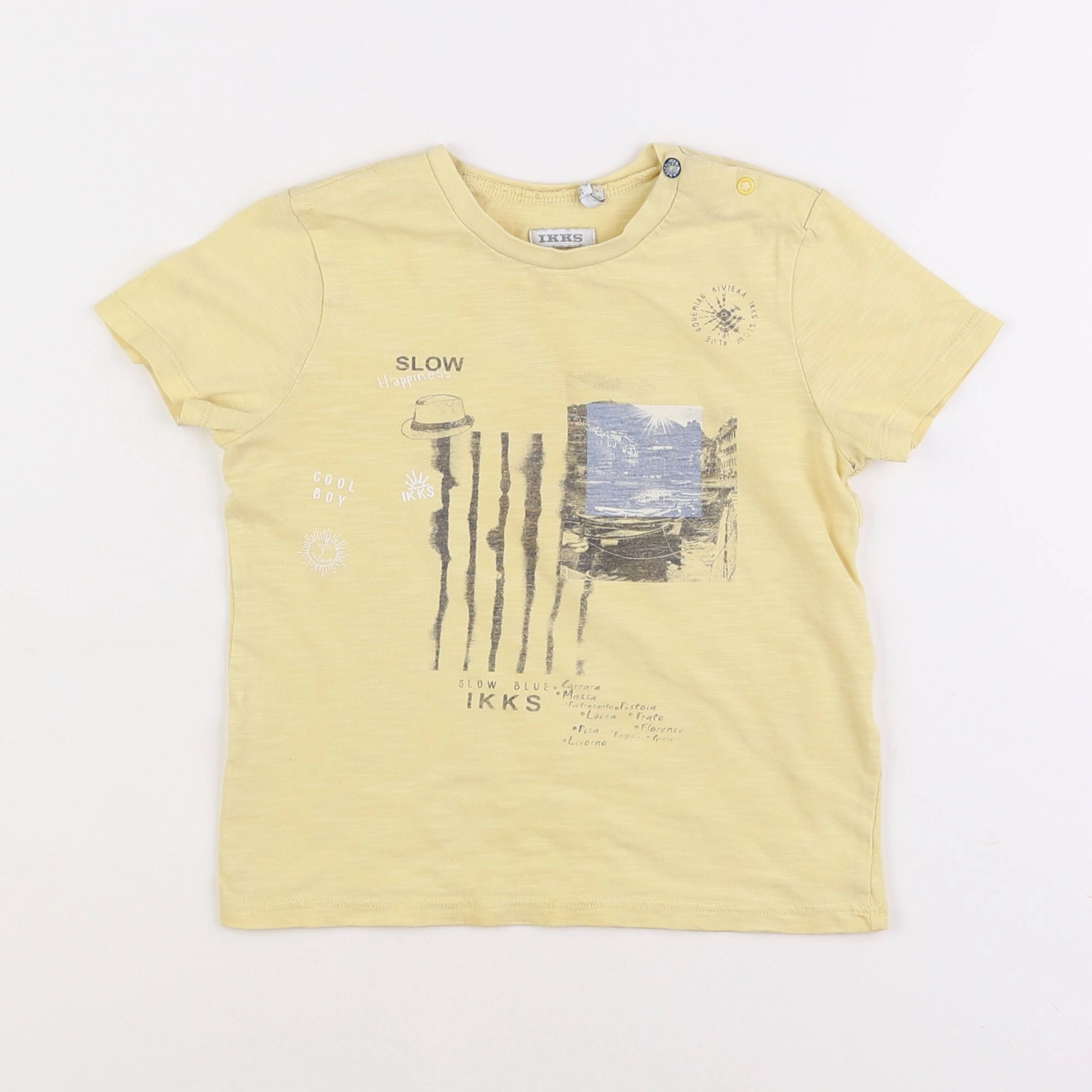 IKKS - tee-shirt jaune - 3 ans