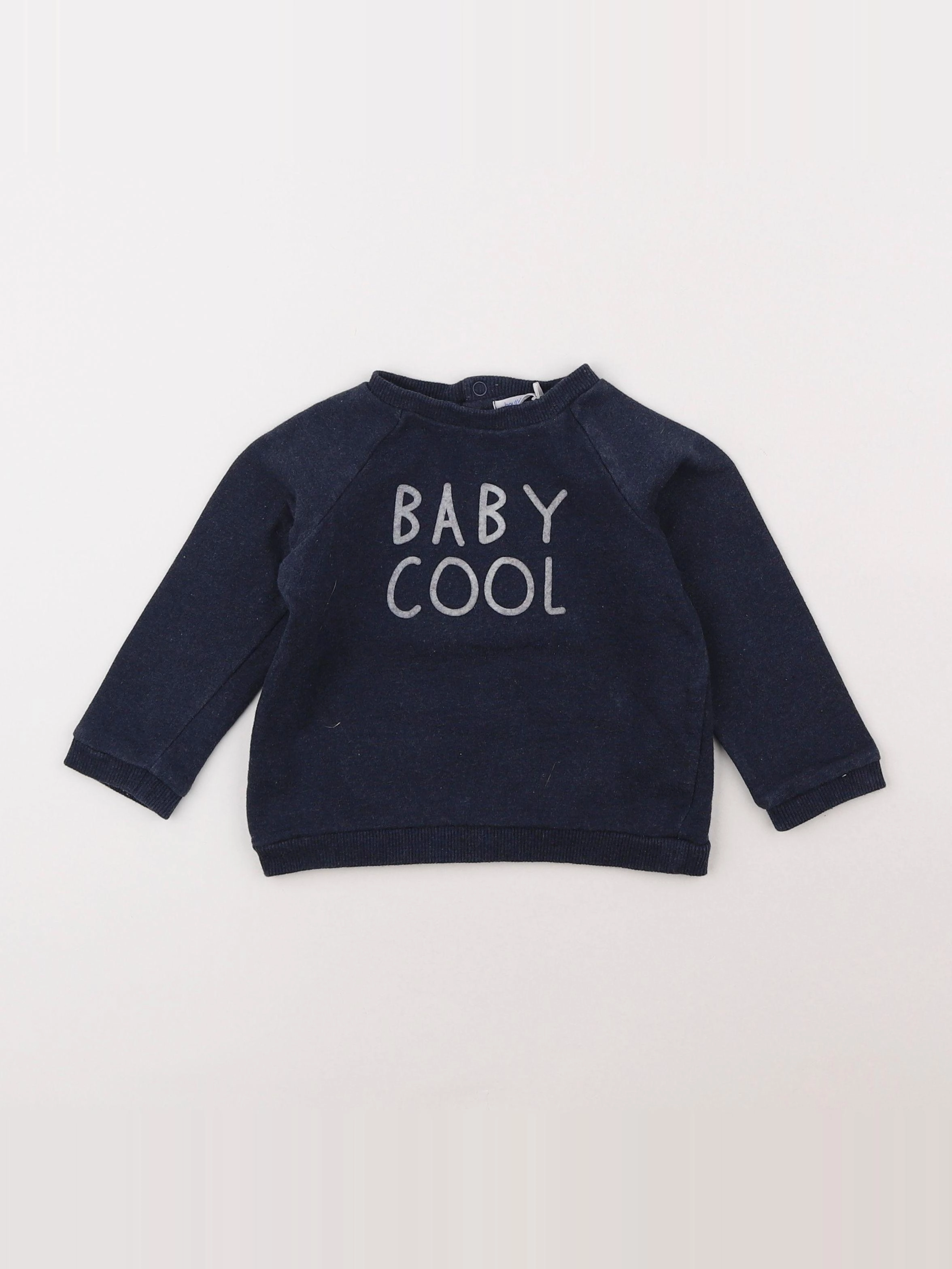 Boutchou - sweat bleu - 18 mois