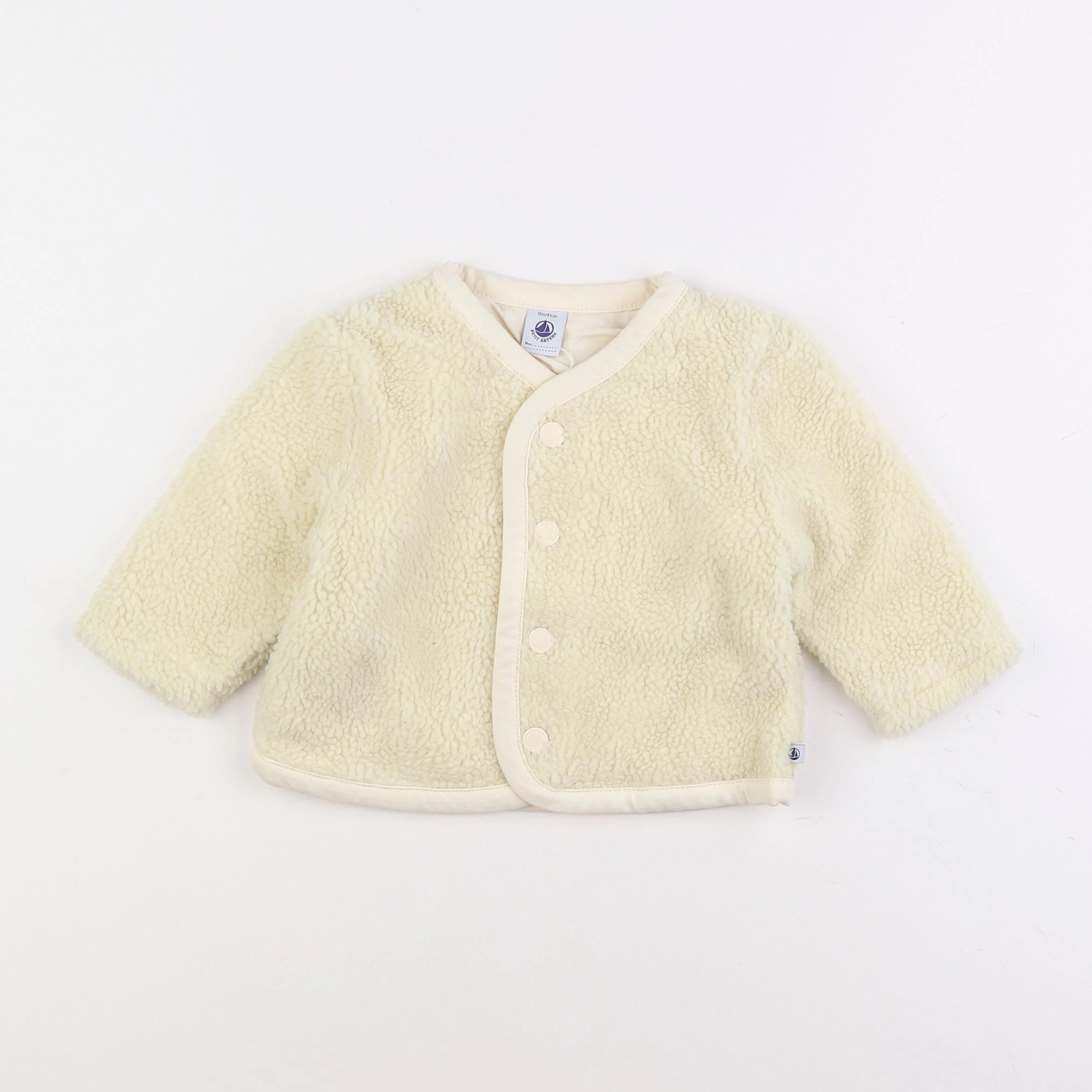 Petit Bateau - veste blanc - 18 mois