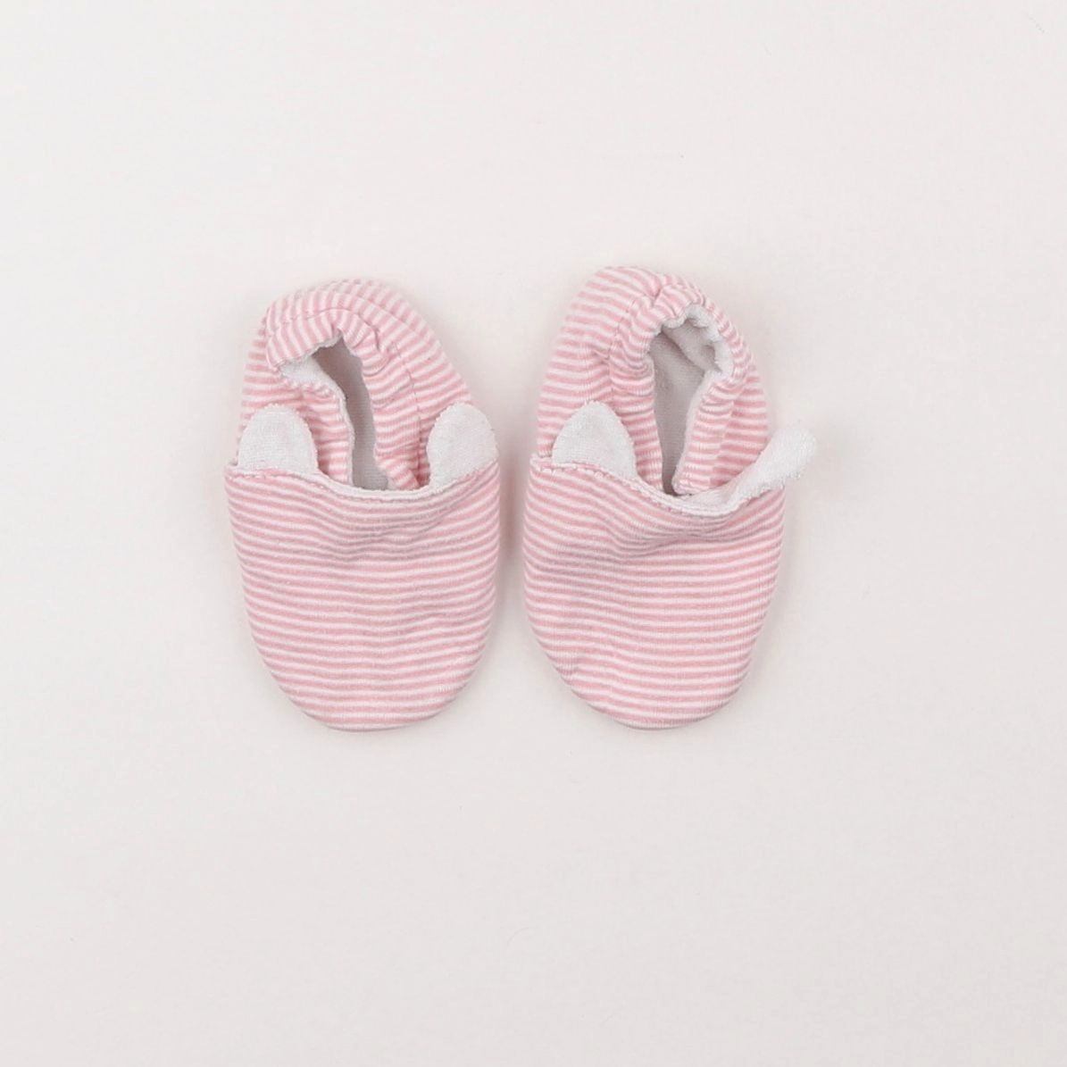 Petit Bateau - chaussons blanc, rose - pointure 23/24