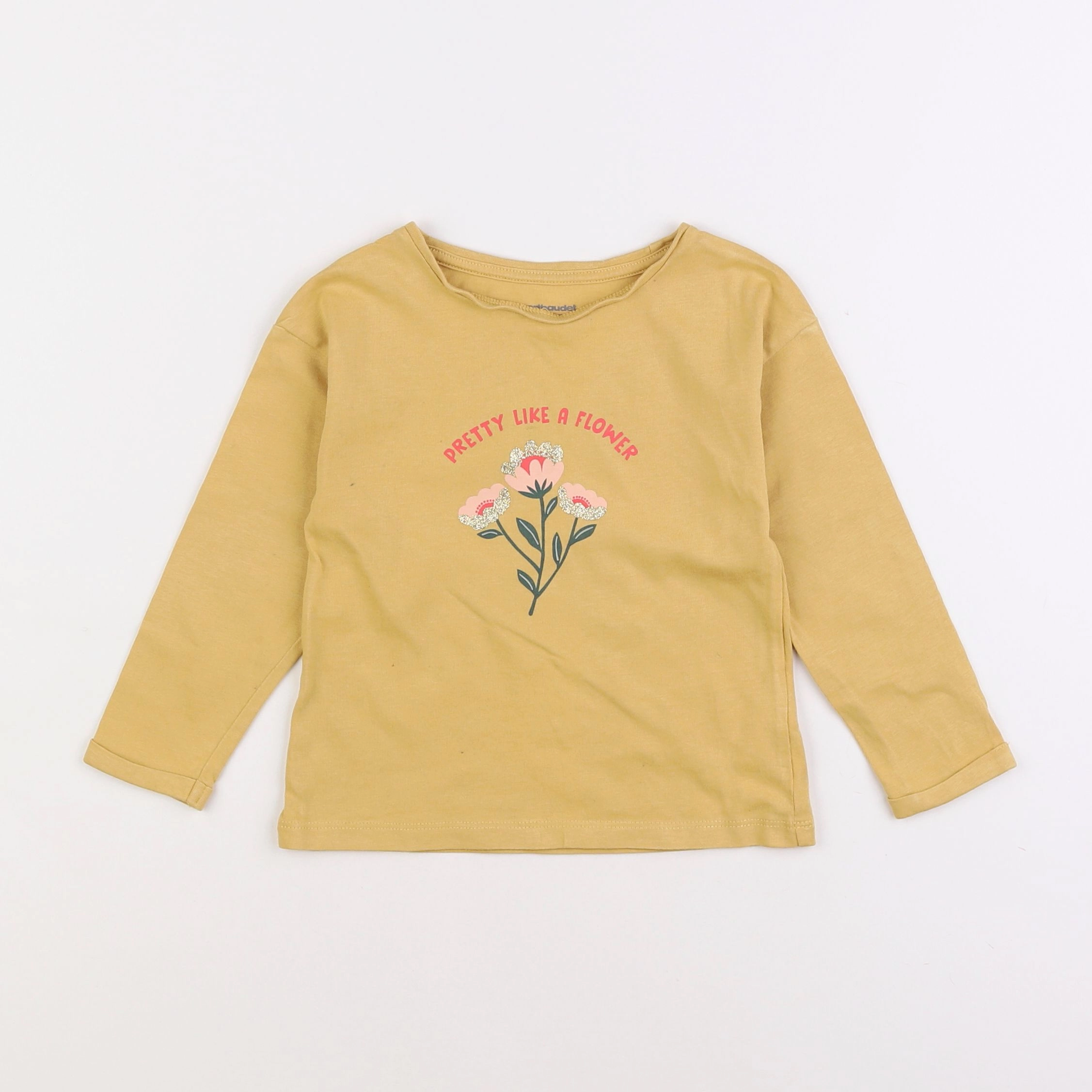 Vertbaudet - tee-shirt jaune - 3 ans