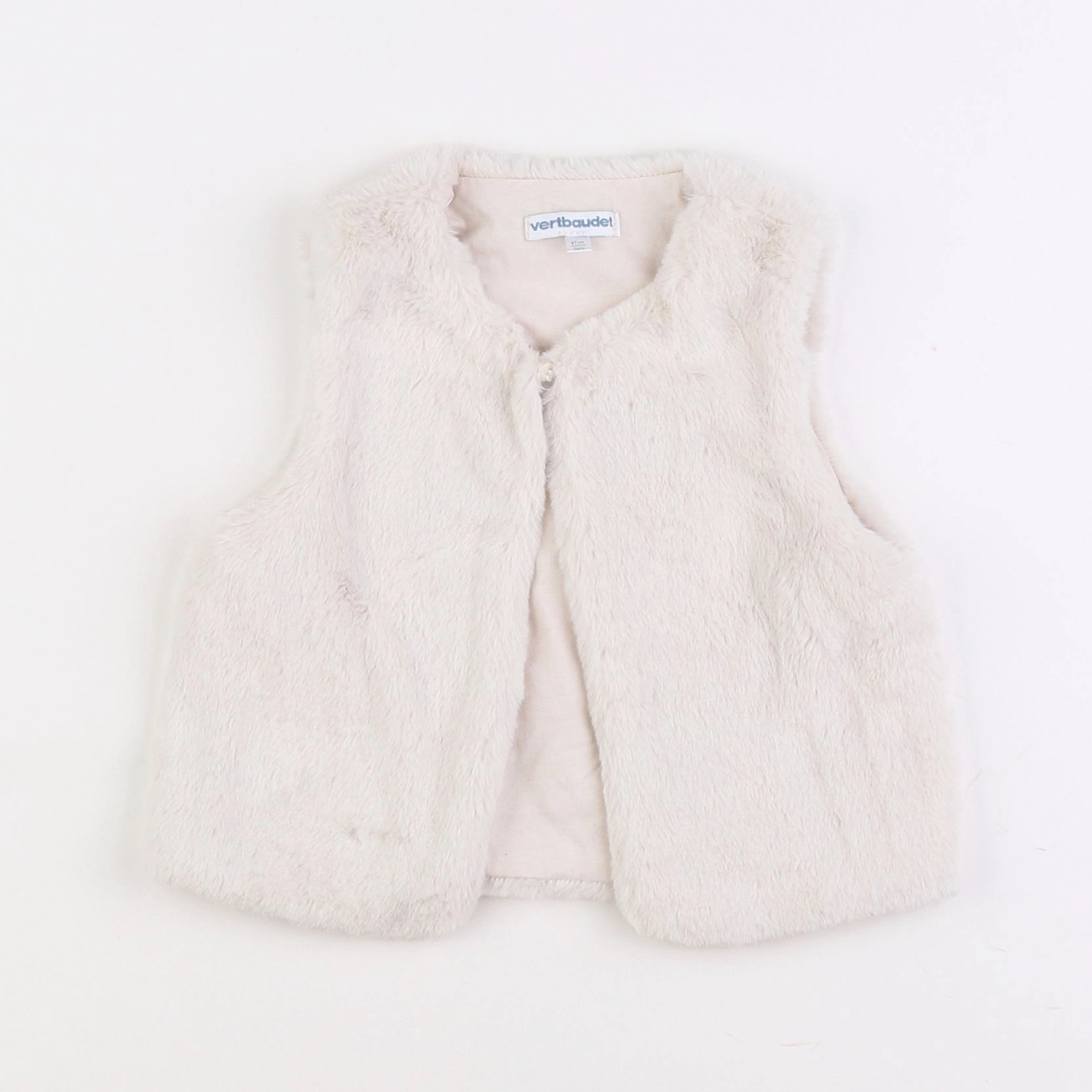 Vertbaudet - gilet beige - 3 ans