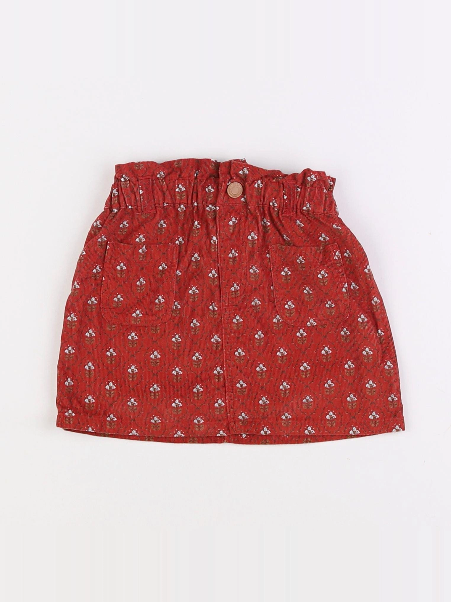 Vertbaudet - jupe rouge - 3 ans