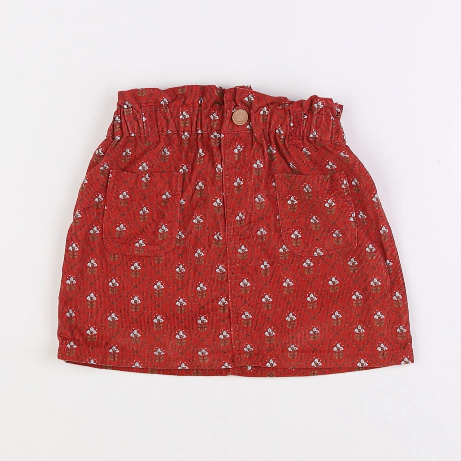 Vertbaudet - jupe rouge - 3 ans