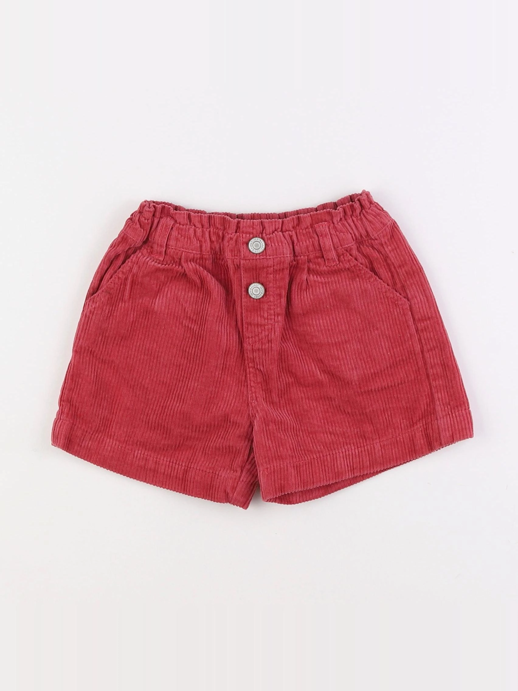 Vertbaudet - short rouge - 3 ans