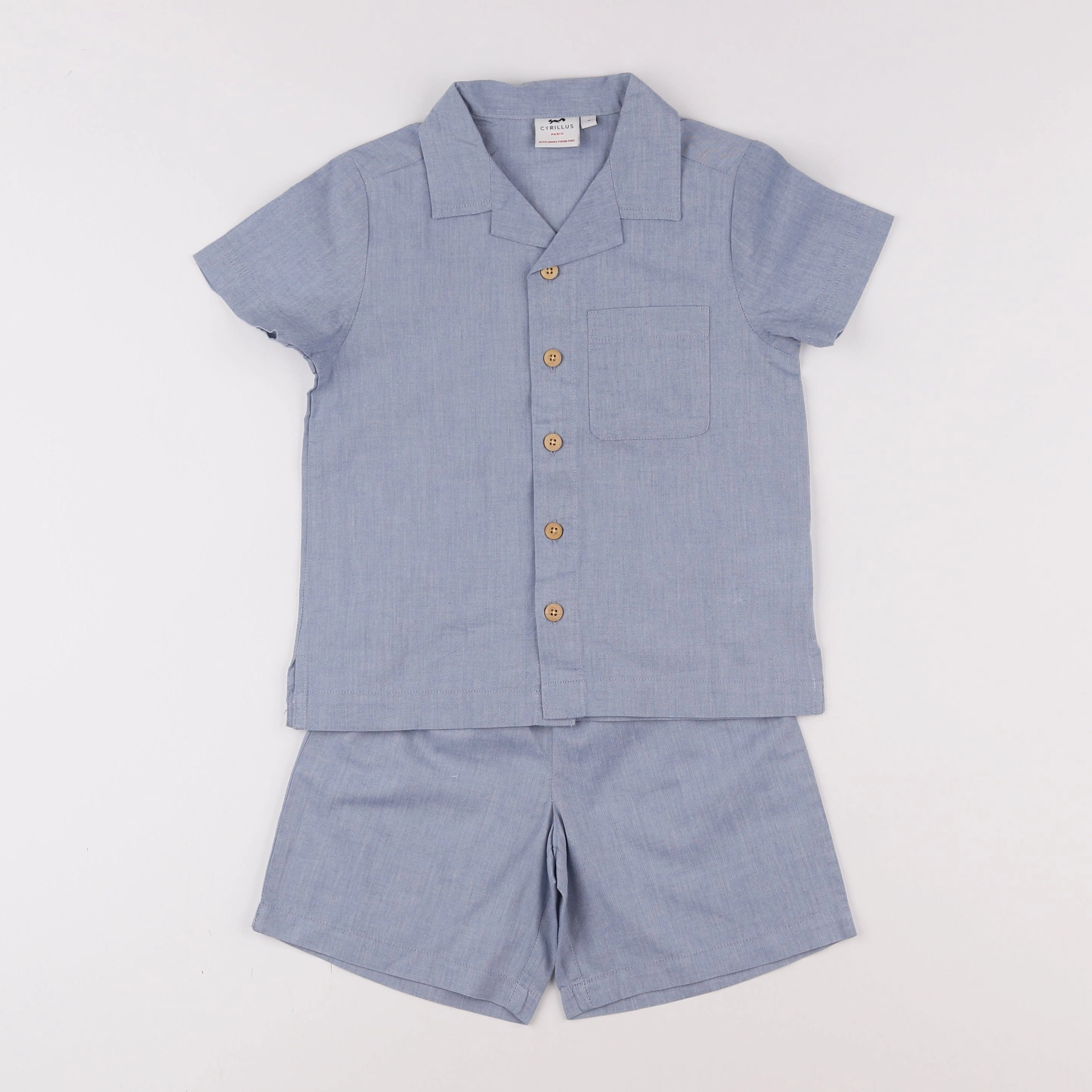 Cyrillus - pyjama coton bleu - 4 ans