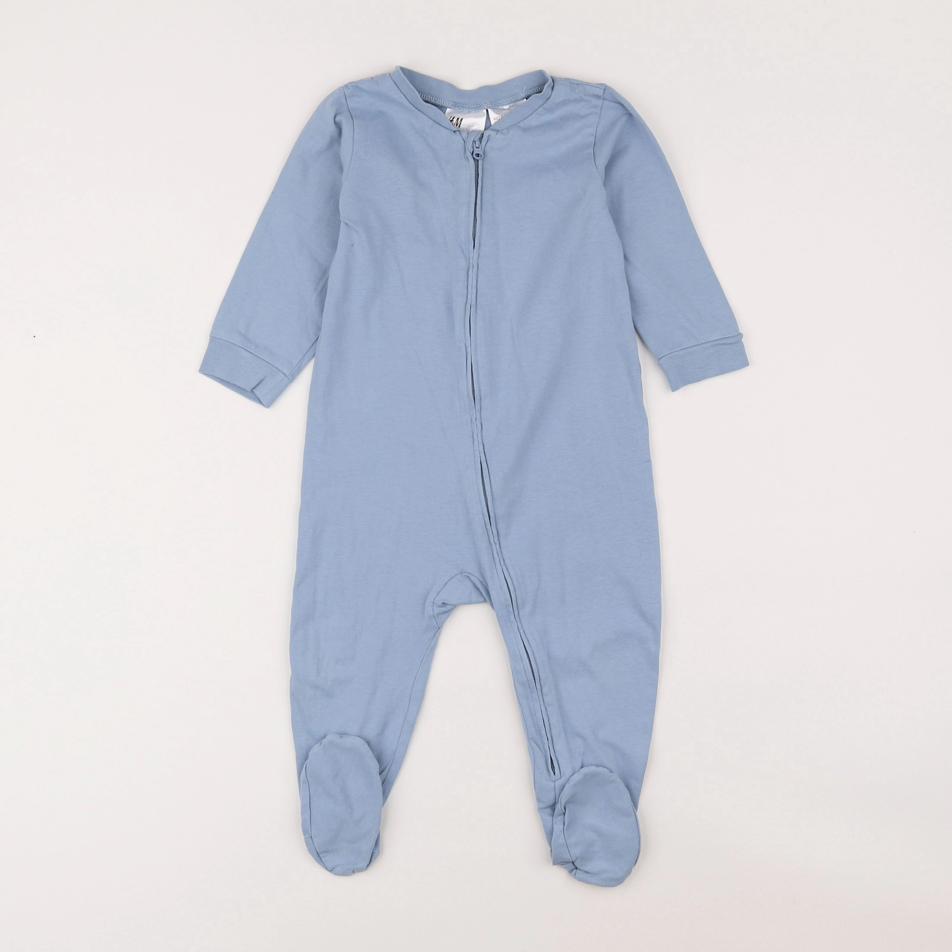 H&M - pyjama coton bleu - 12/18 mois