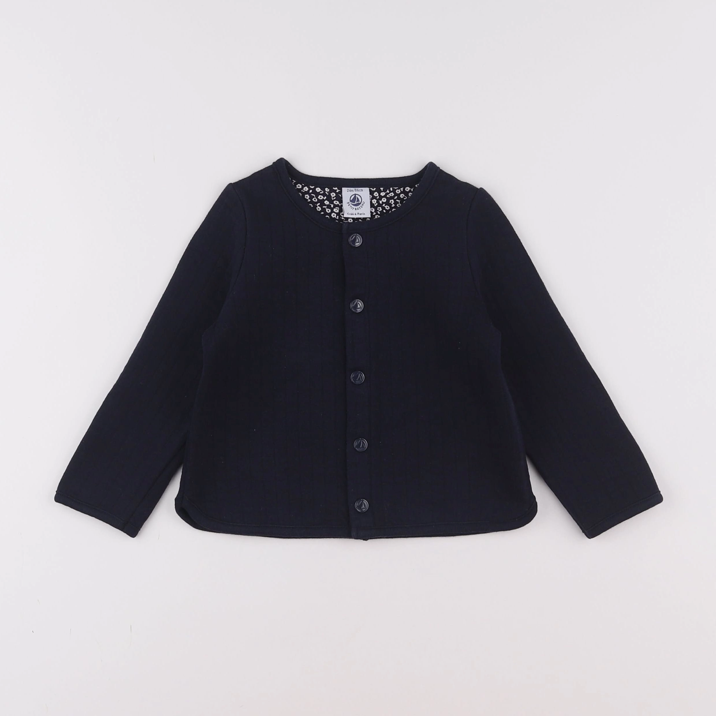 Petit Bateau - veste bleu - 2 ans