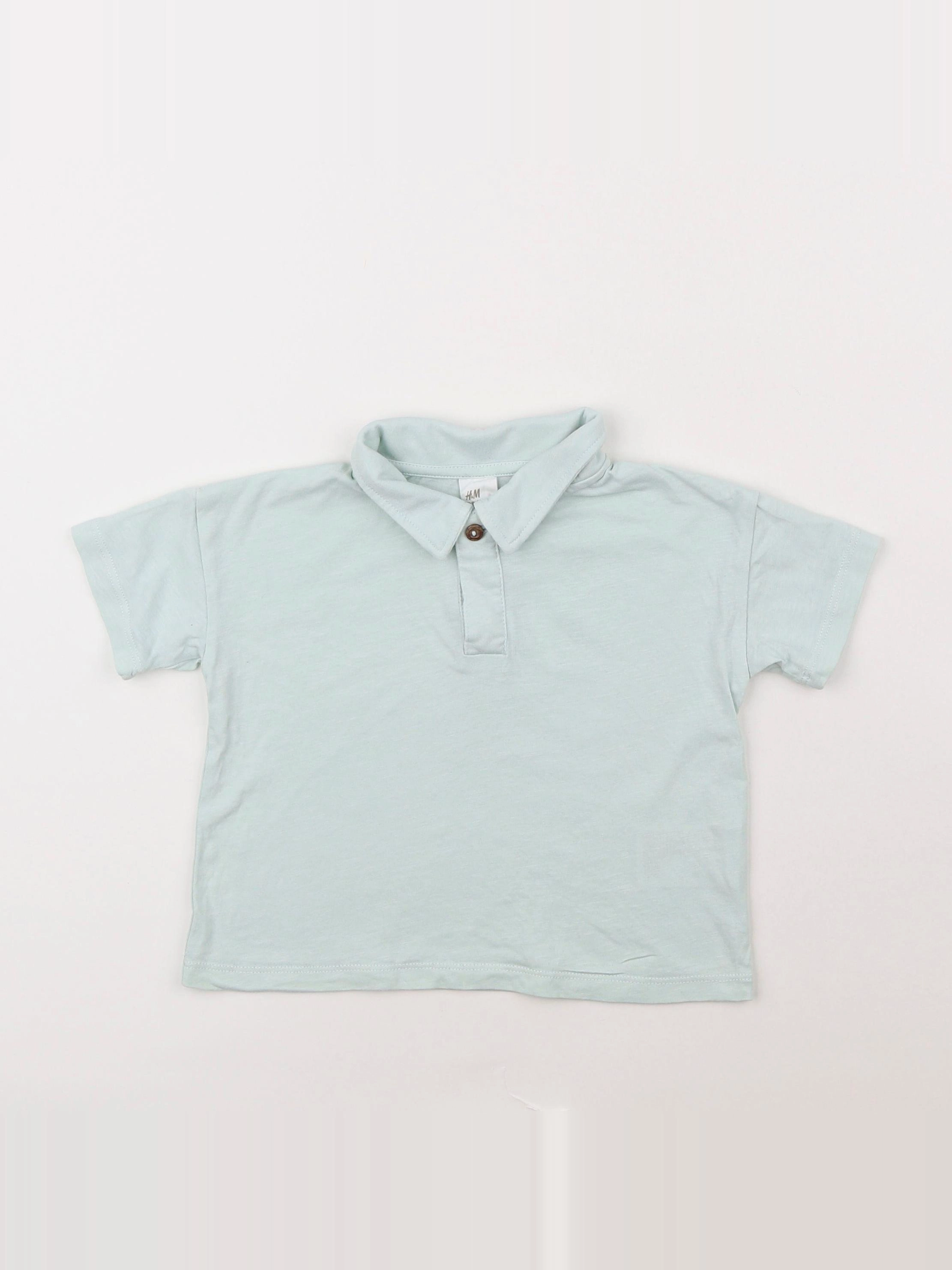 H&M - polo vert - 12/18 mois
