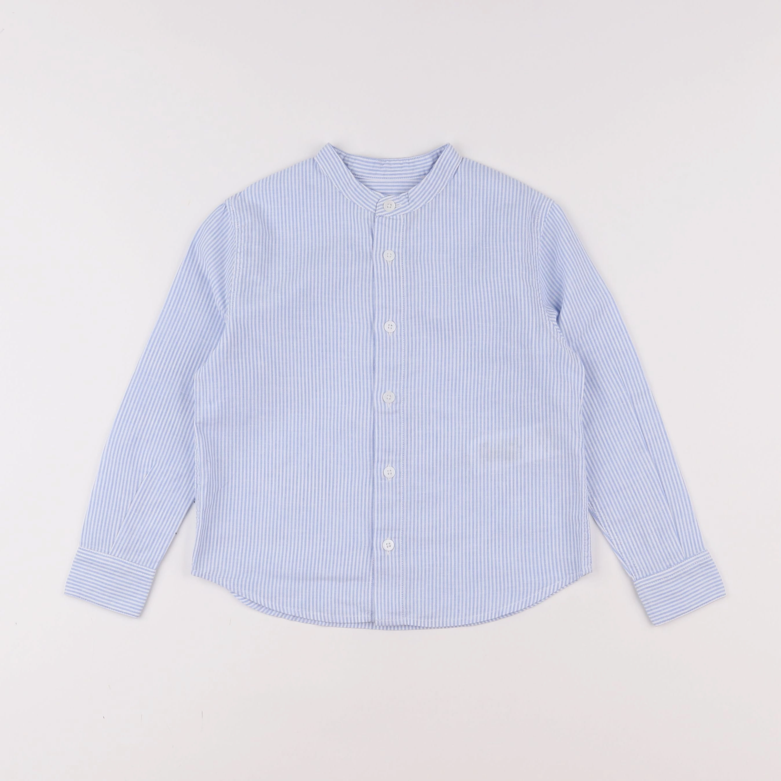 Cyrillus - chemise blanc, bleu - 4 ans