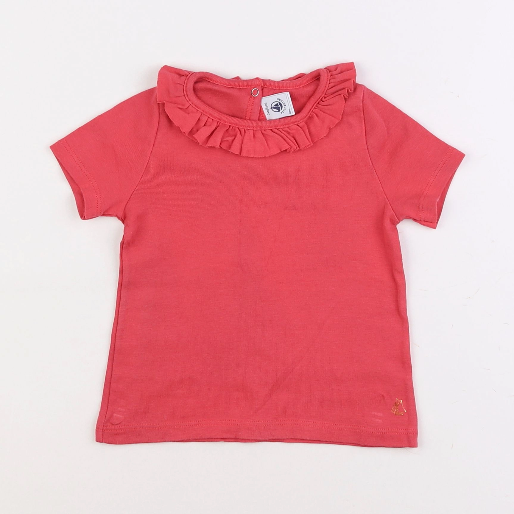 Petit Bateau - tee-shirt rose - 2 ans