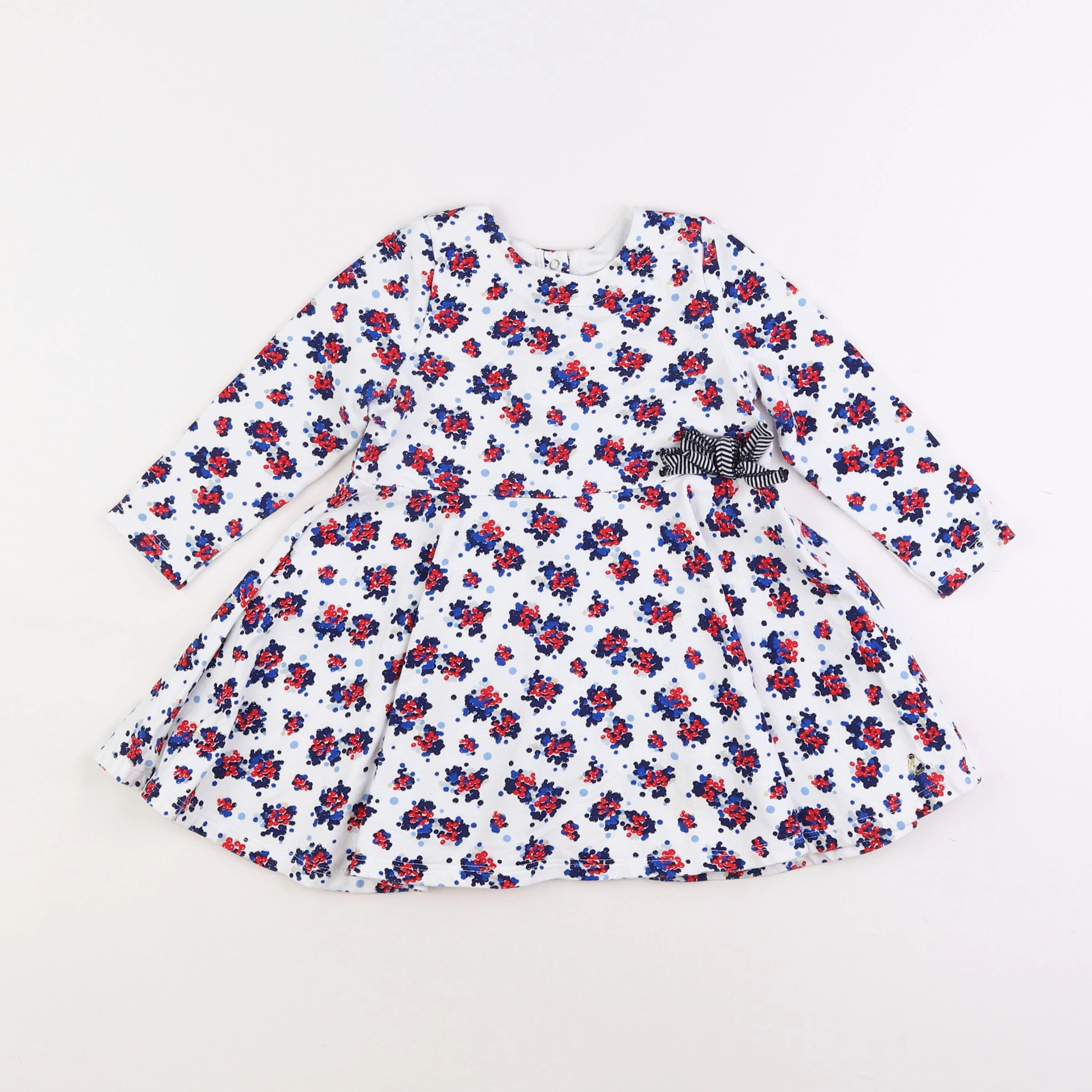 Petit Bateau - robe multicolore - 2 ans