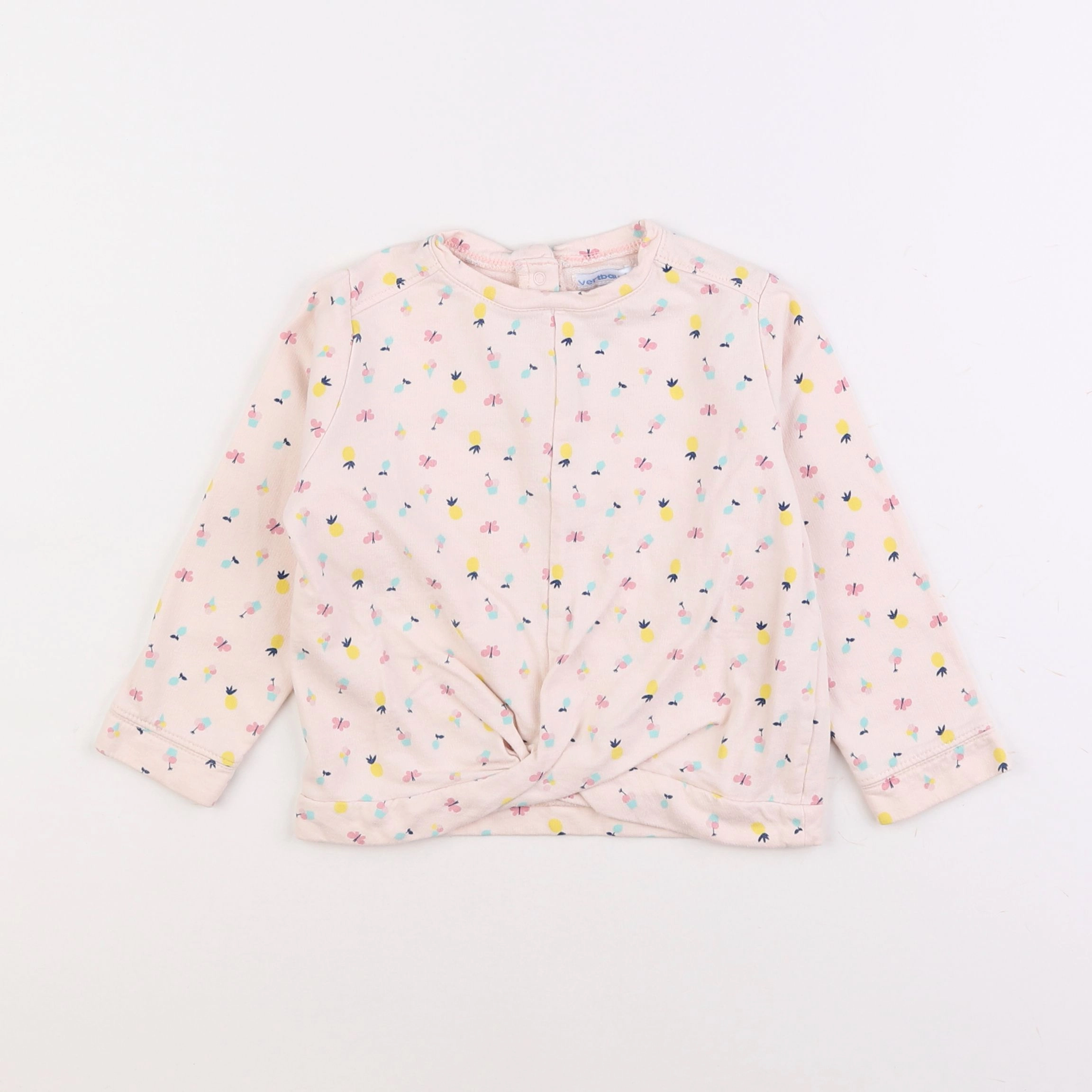 Vertbaudet - sweat multicolore - 3 ans