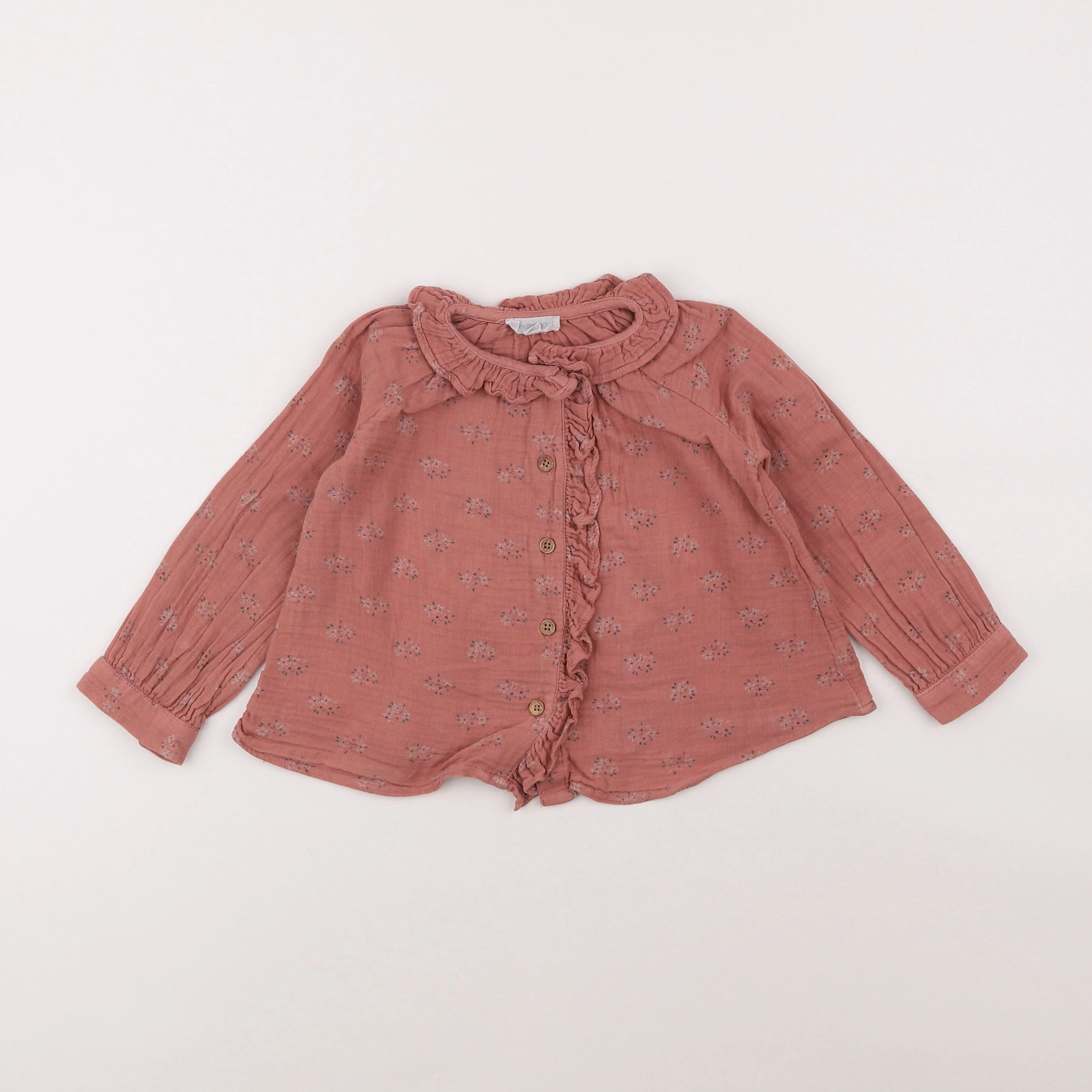 Vertbaudet - blouse rose - 2 ans