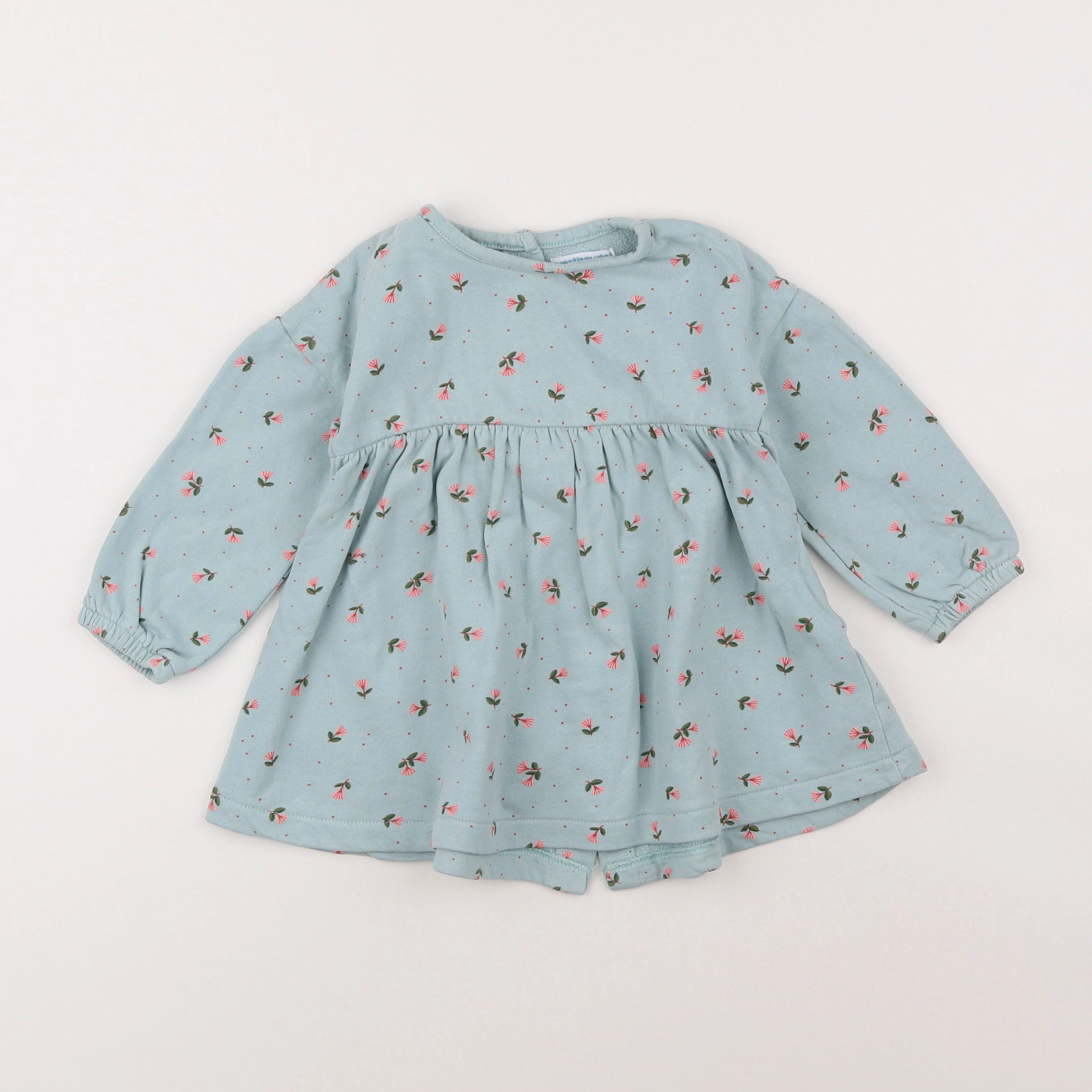 Vertbaudet - robe vert - 2 ans