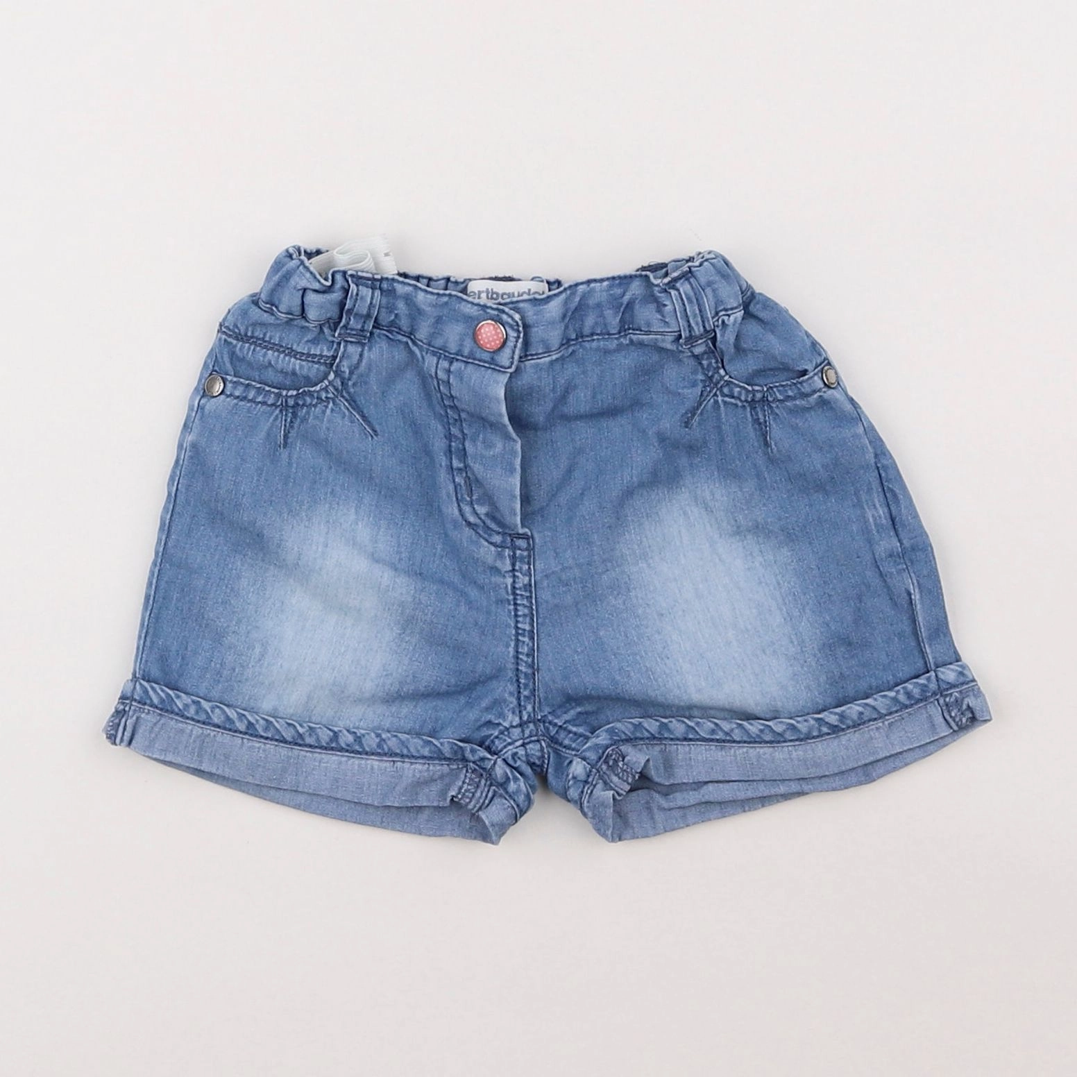 Vertbaudet - short bleu - 18 mois