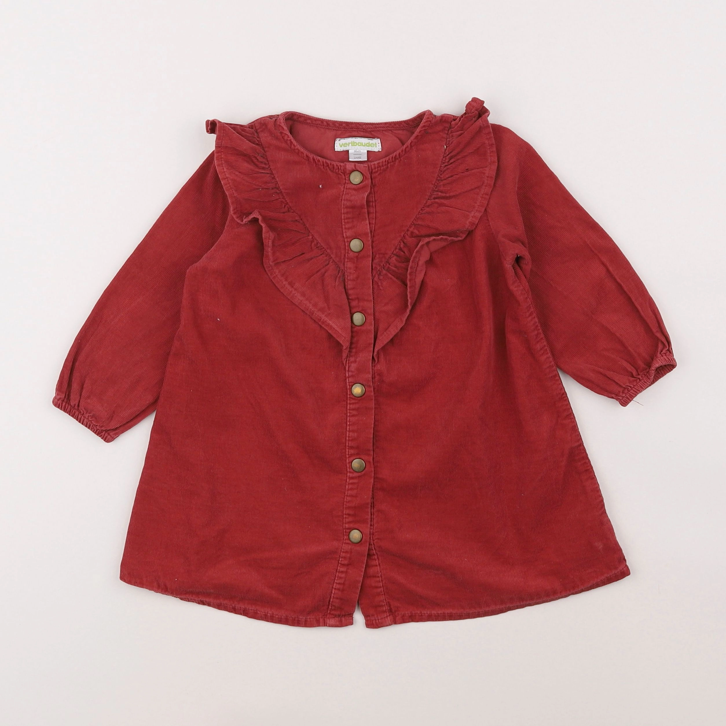 Vertbaudet - robe rouge - 2 ans