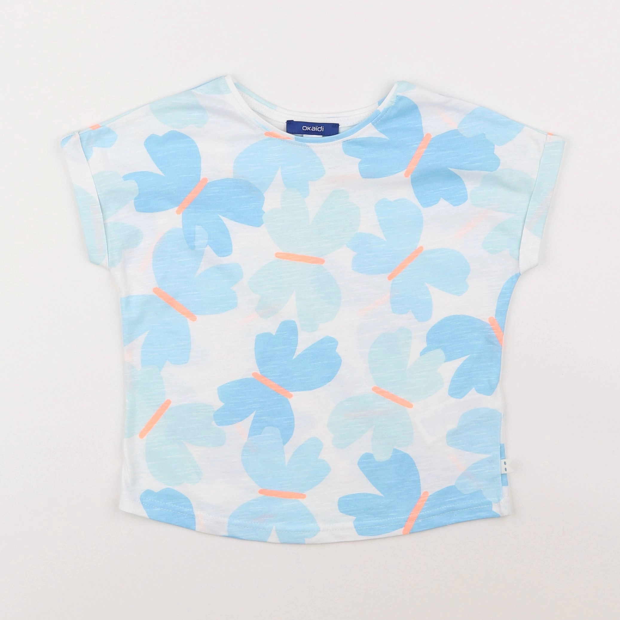 Okaidi - tee-shirt bleu - 4 ans