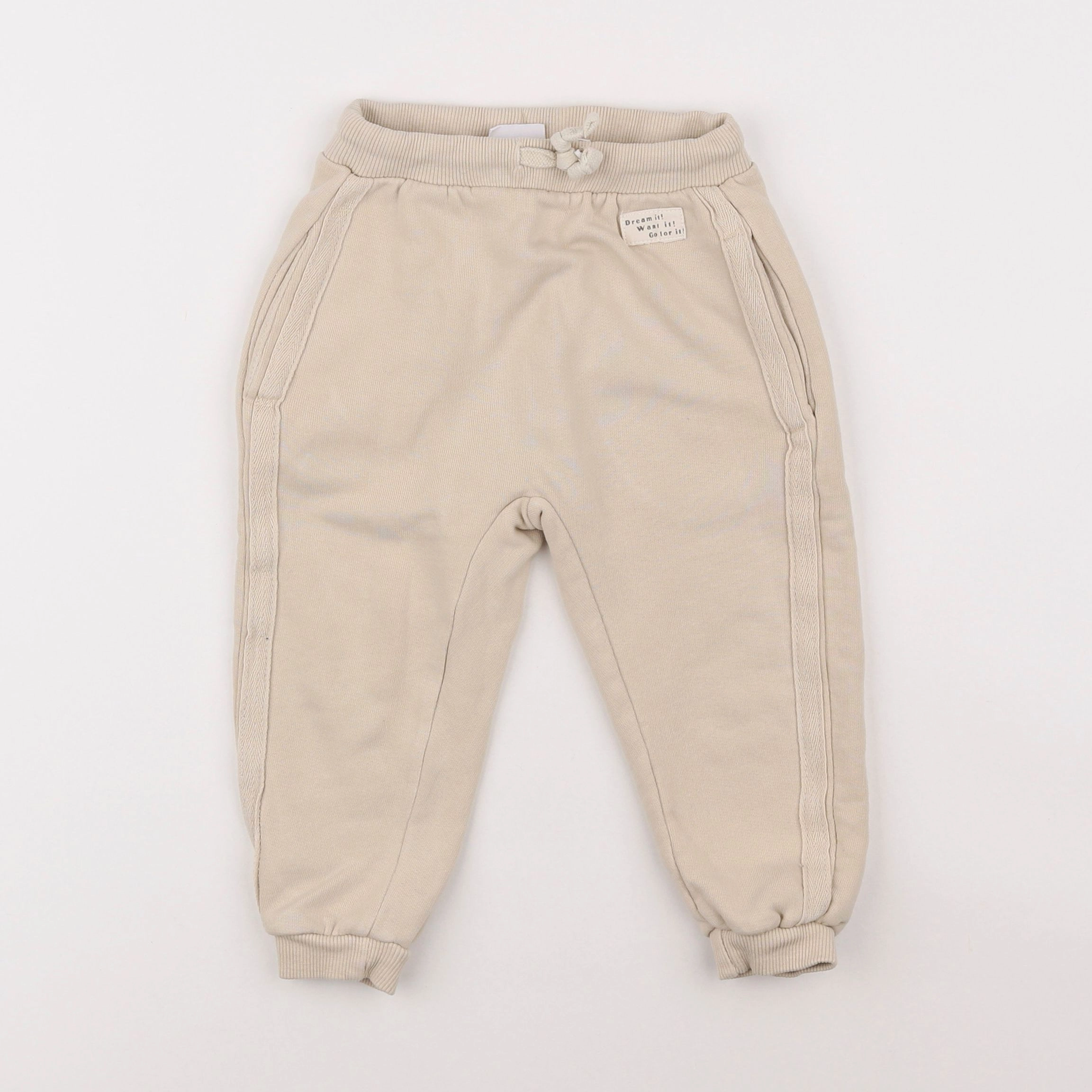 Zara - jogging beige - 18 mois à 2 ans