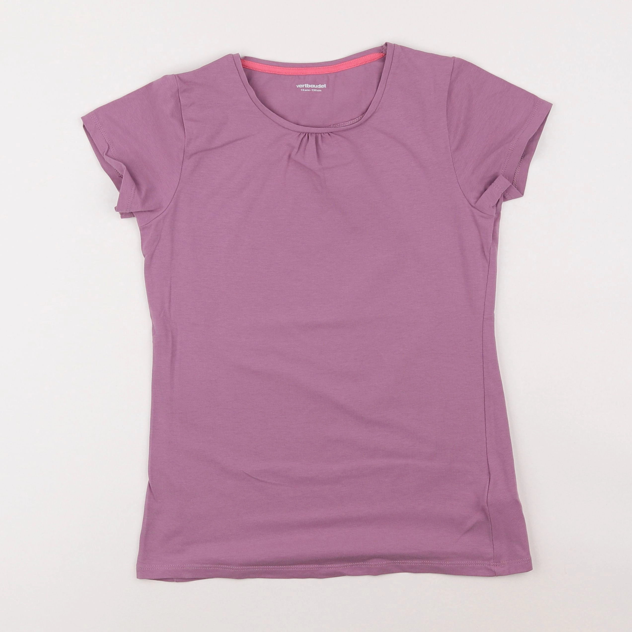 Vertbaudet - tee-shirt violet - 12 ans