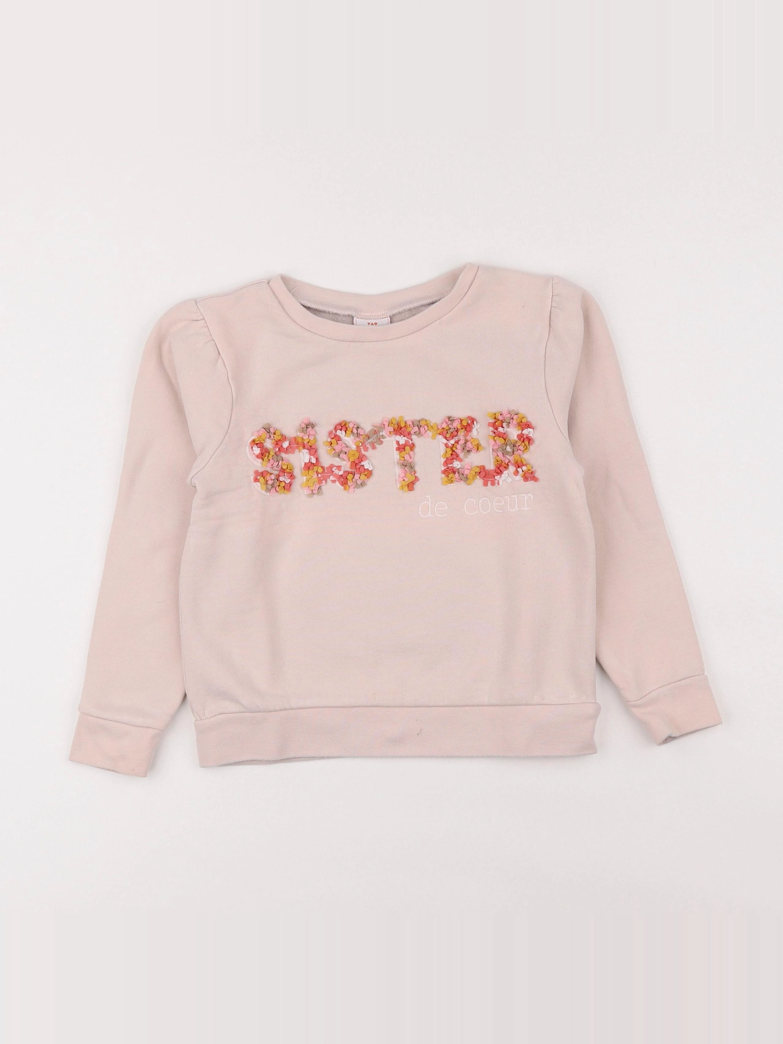Tape à l'oeil - sweat rose - 6 ans