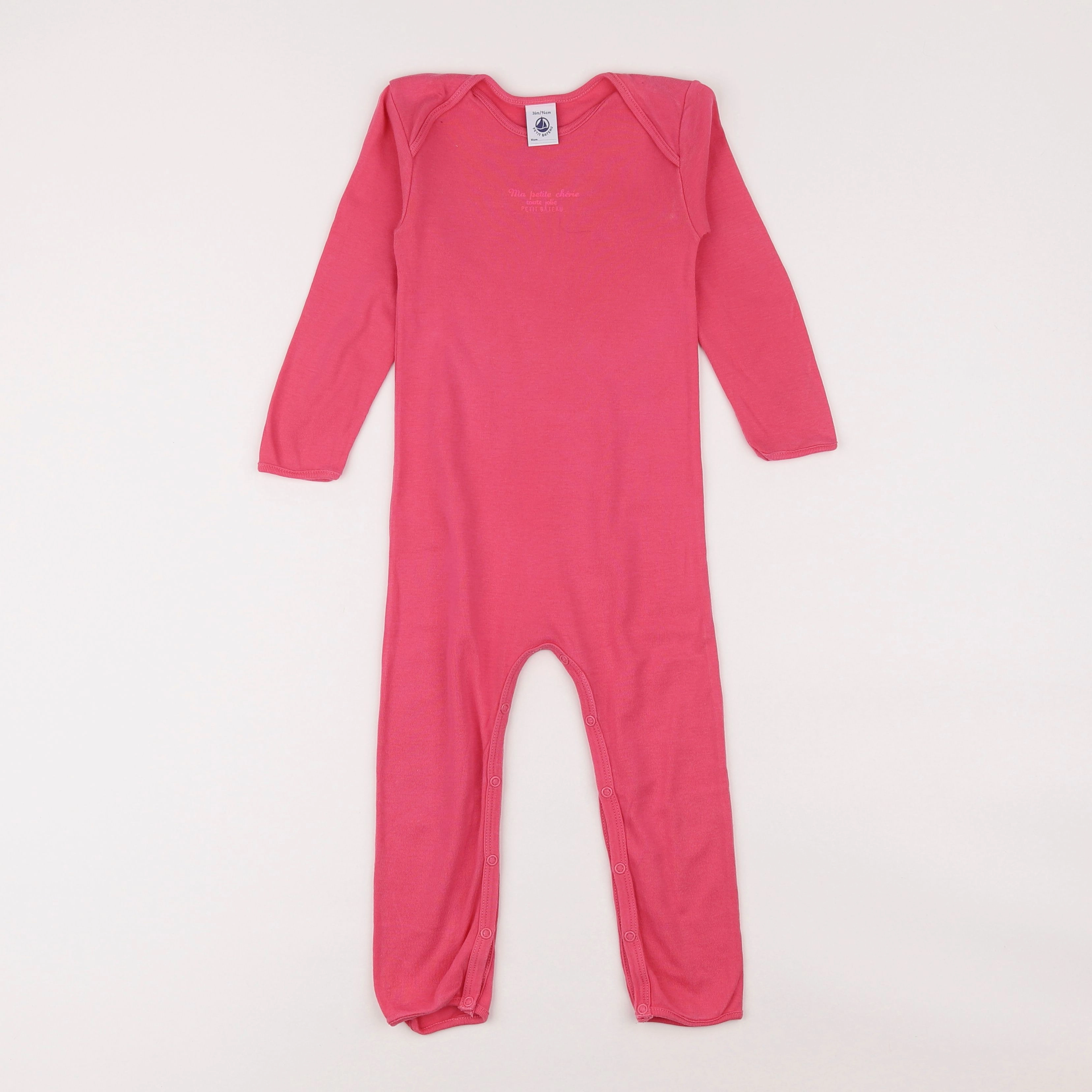 Petit Bateau - pyjama coton rose - 3 ans