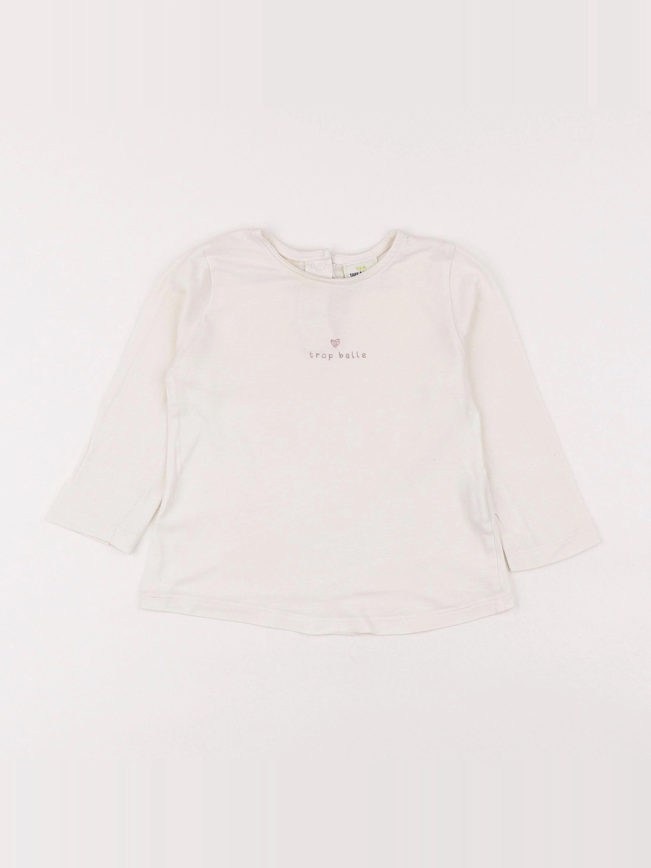 Tape à l'oeil - tee-shirt blanc - 18 mois