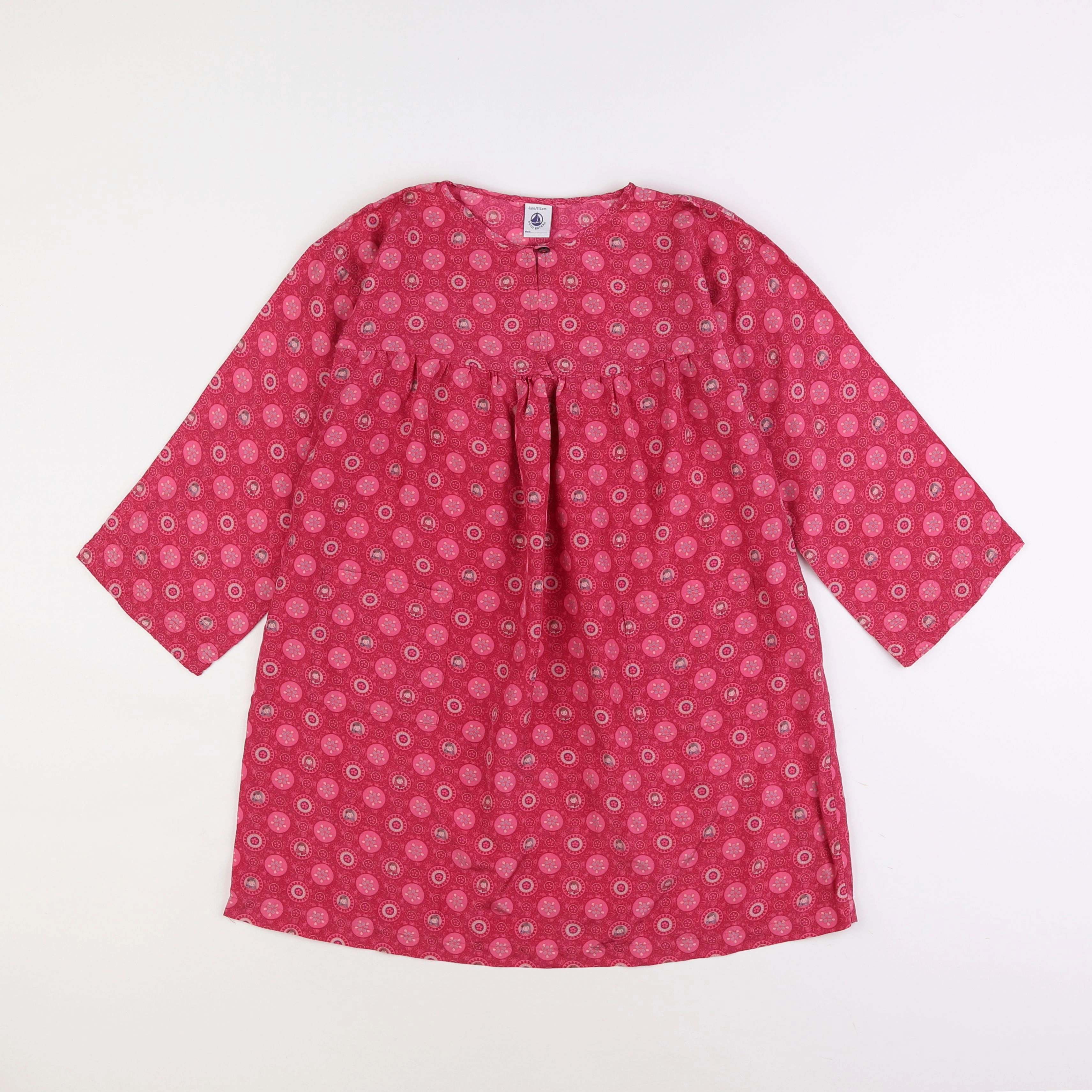 Petit Bateau - robe rose - 6 ans