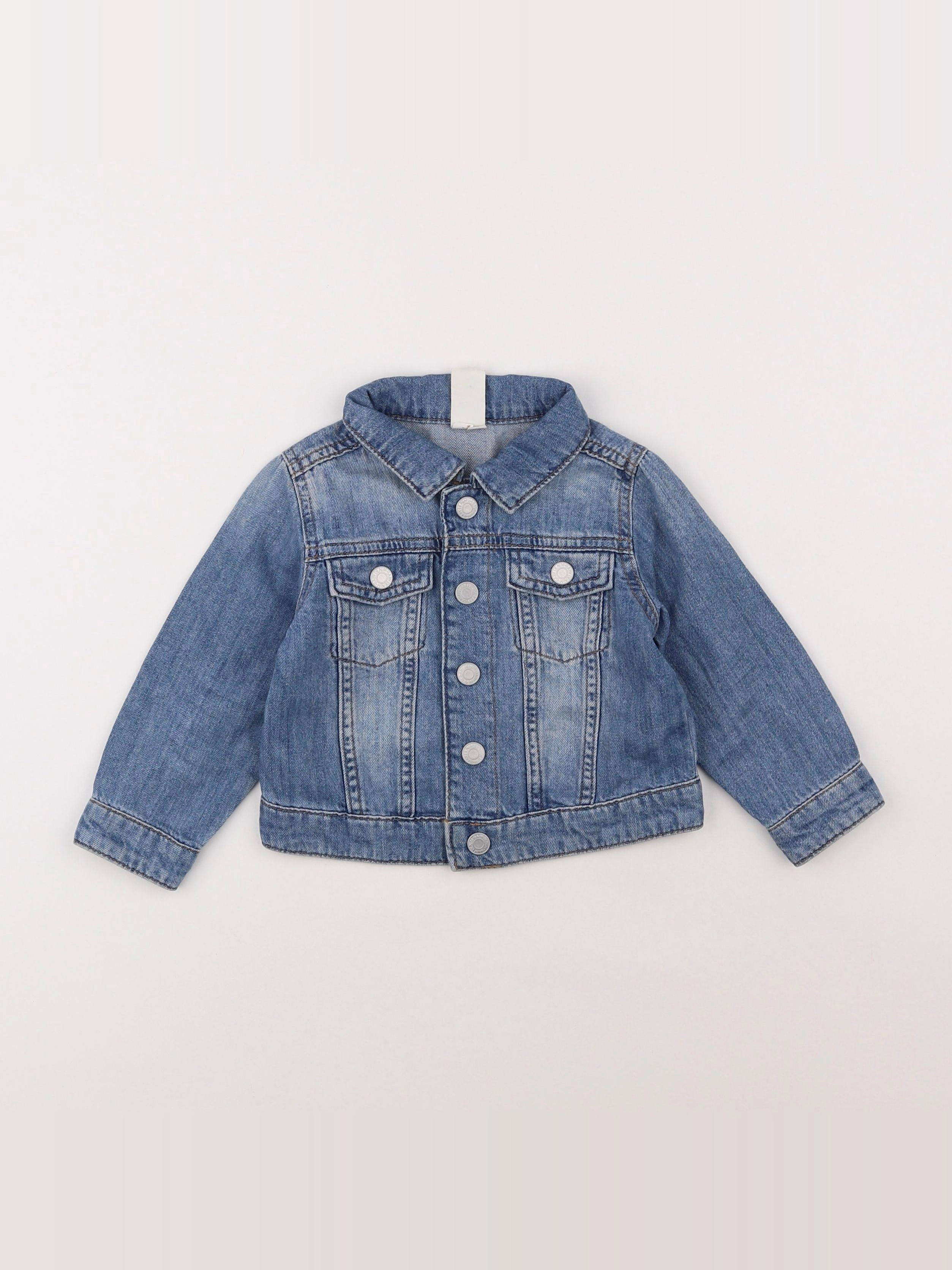 H&M - veste bleu - 12/18 mois