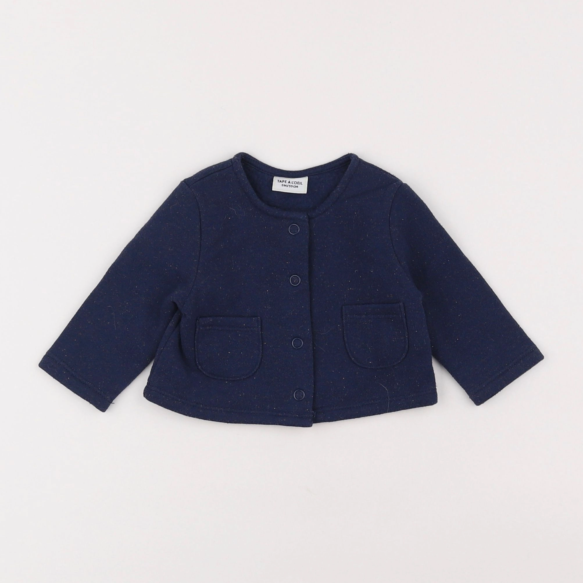 Tape à l'oeil - gilet bleu - 3 mois