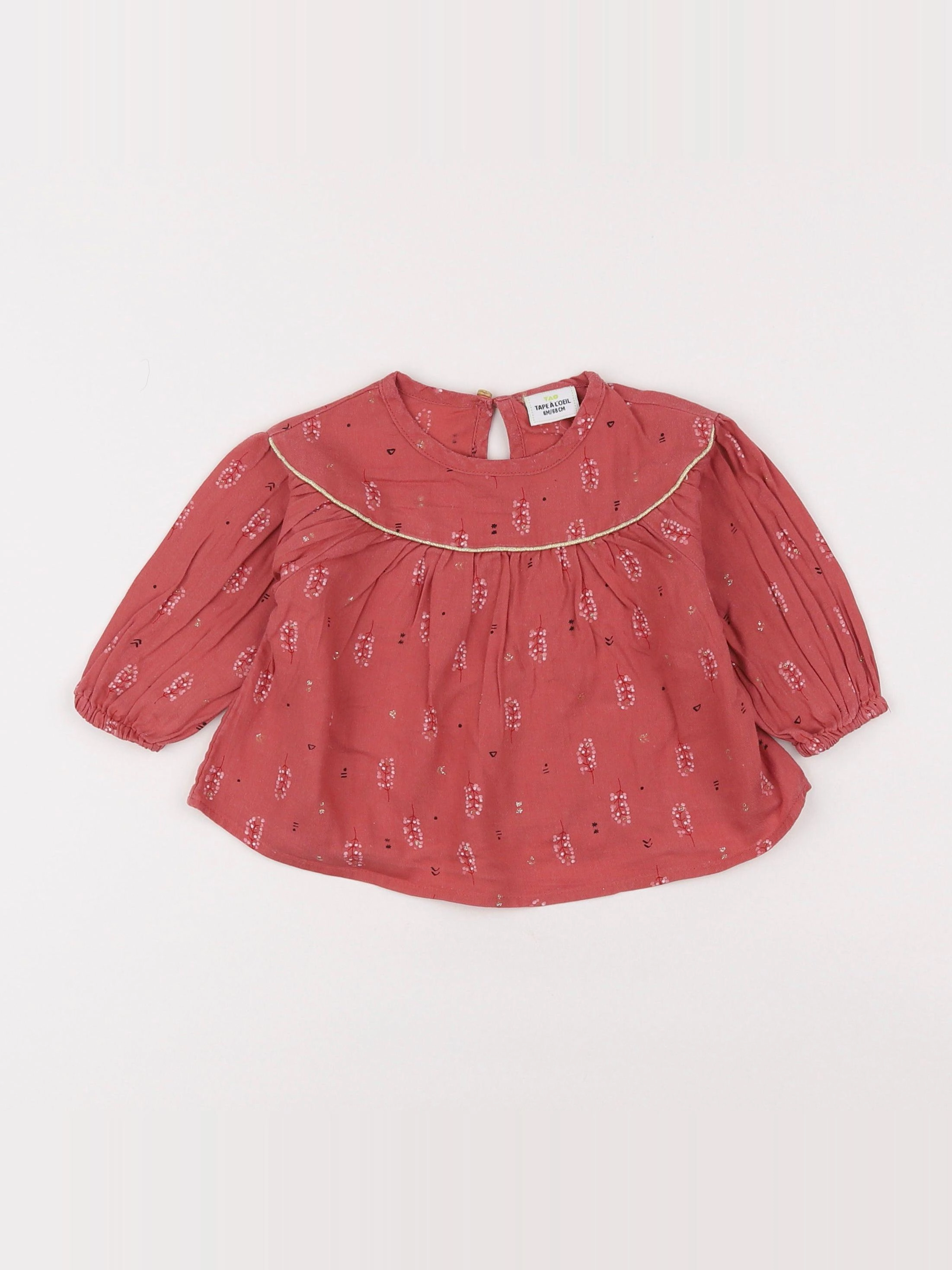 Tape à l'oeil - blouse rose - 6 mois