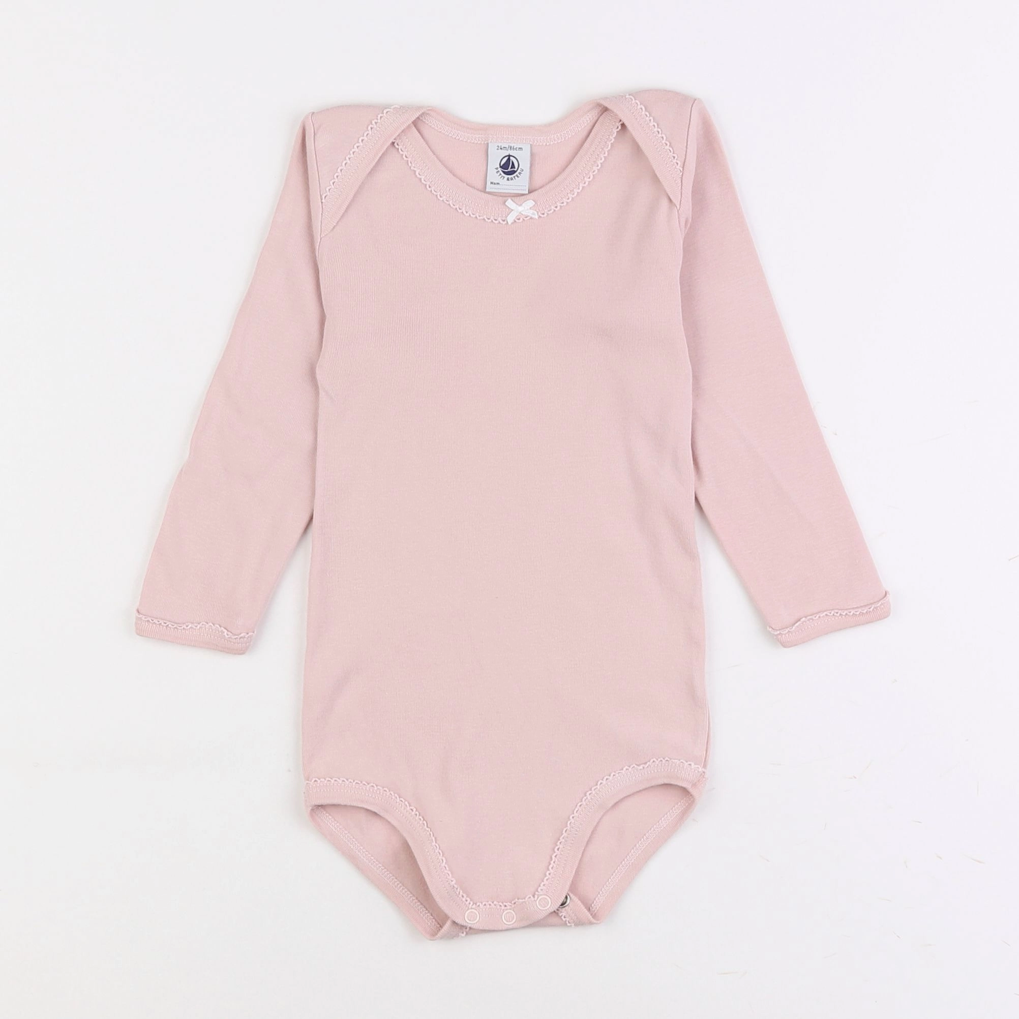 Petit Bateau - body rose - 2 ans