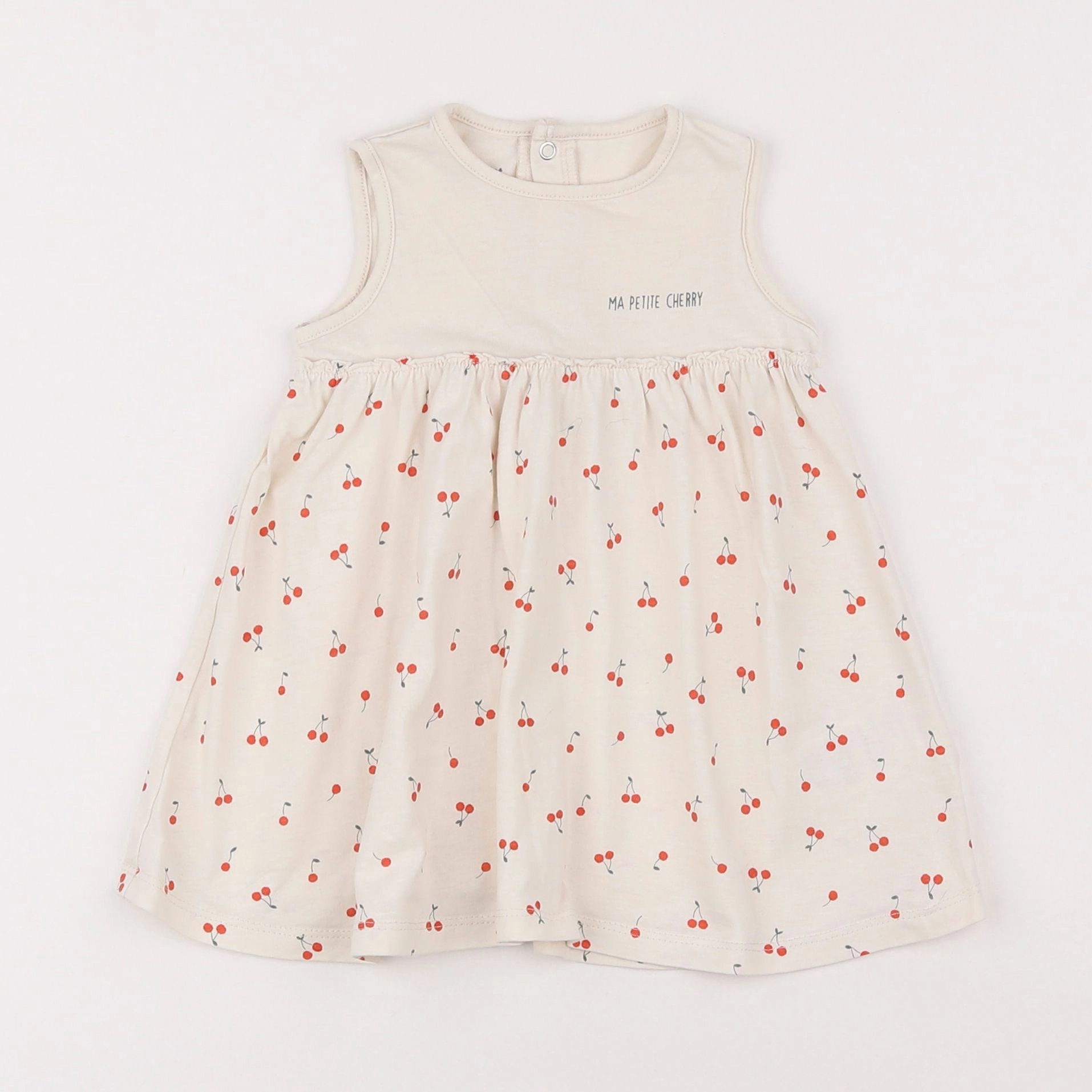 Vertbaudet - robe beige - 6 mois