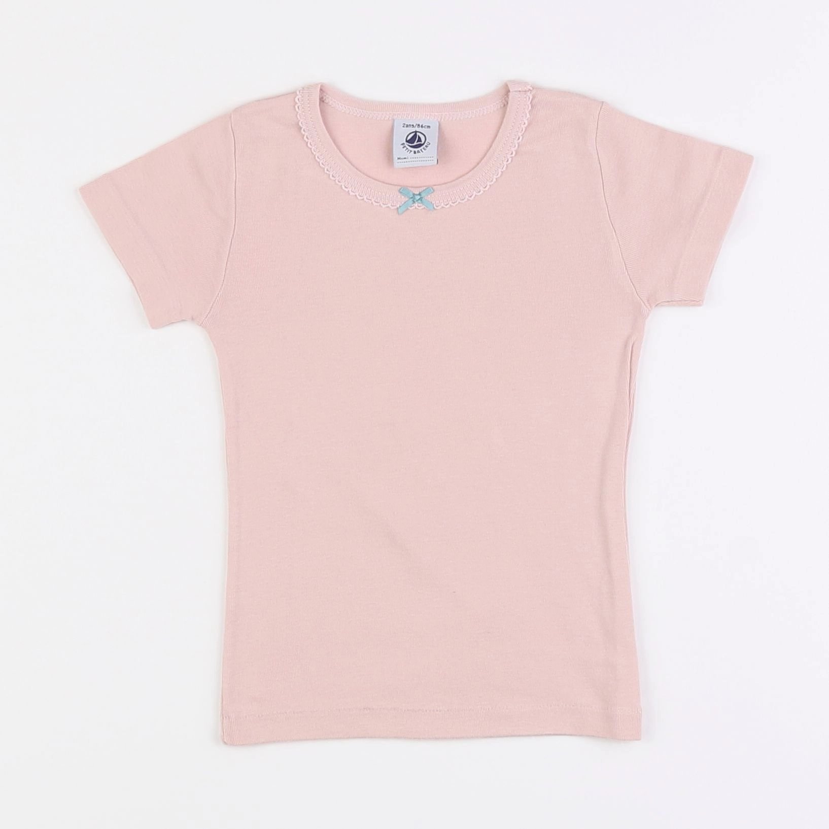 Petit Bateau - maillot de corps rose - 2 ans