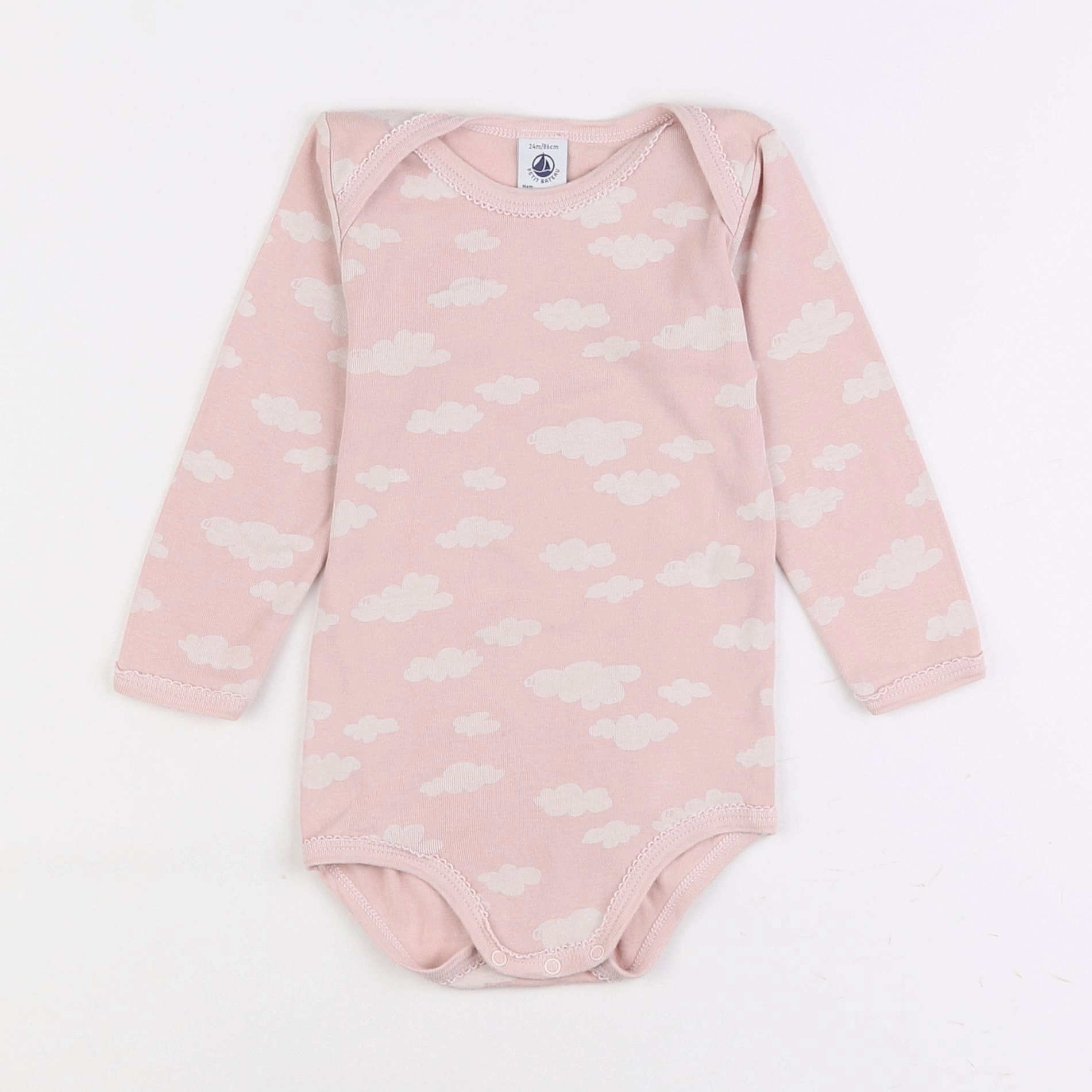 Petit Bateau - body rose - 2 ans