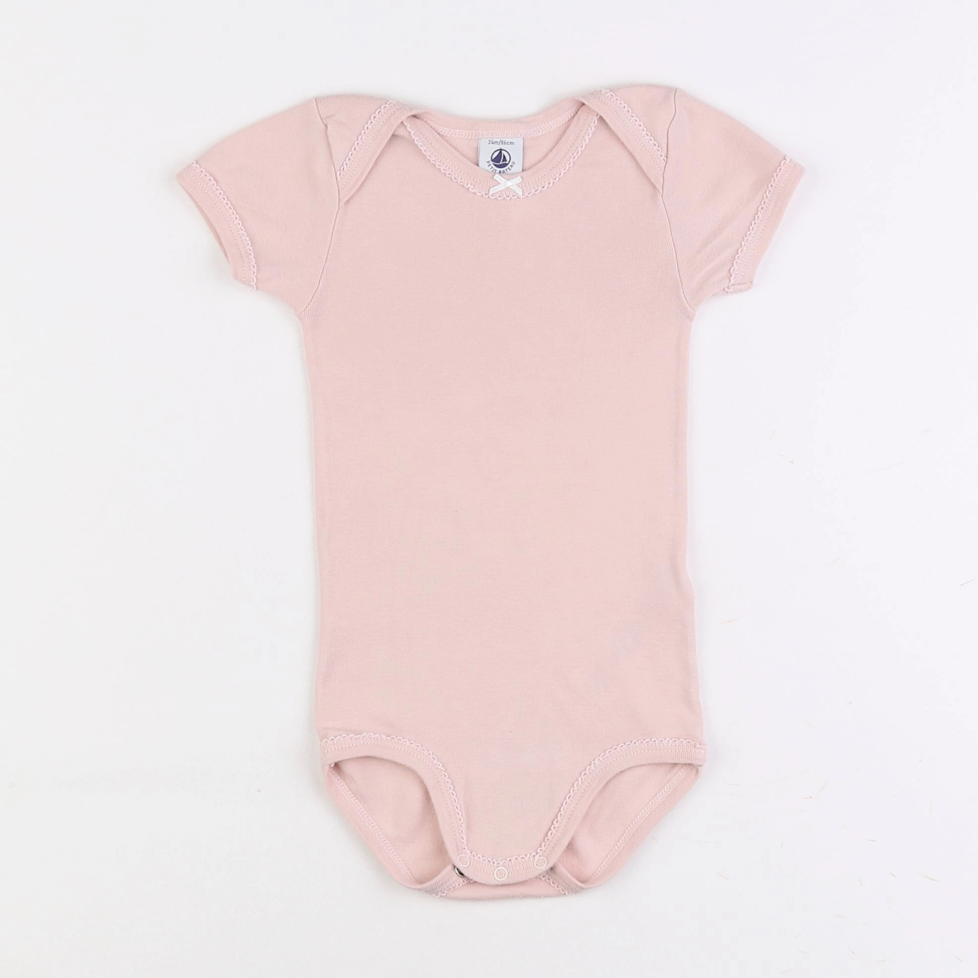 Petit Bateau - body rose - 2 ans