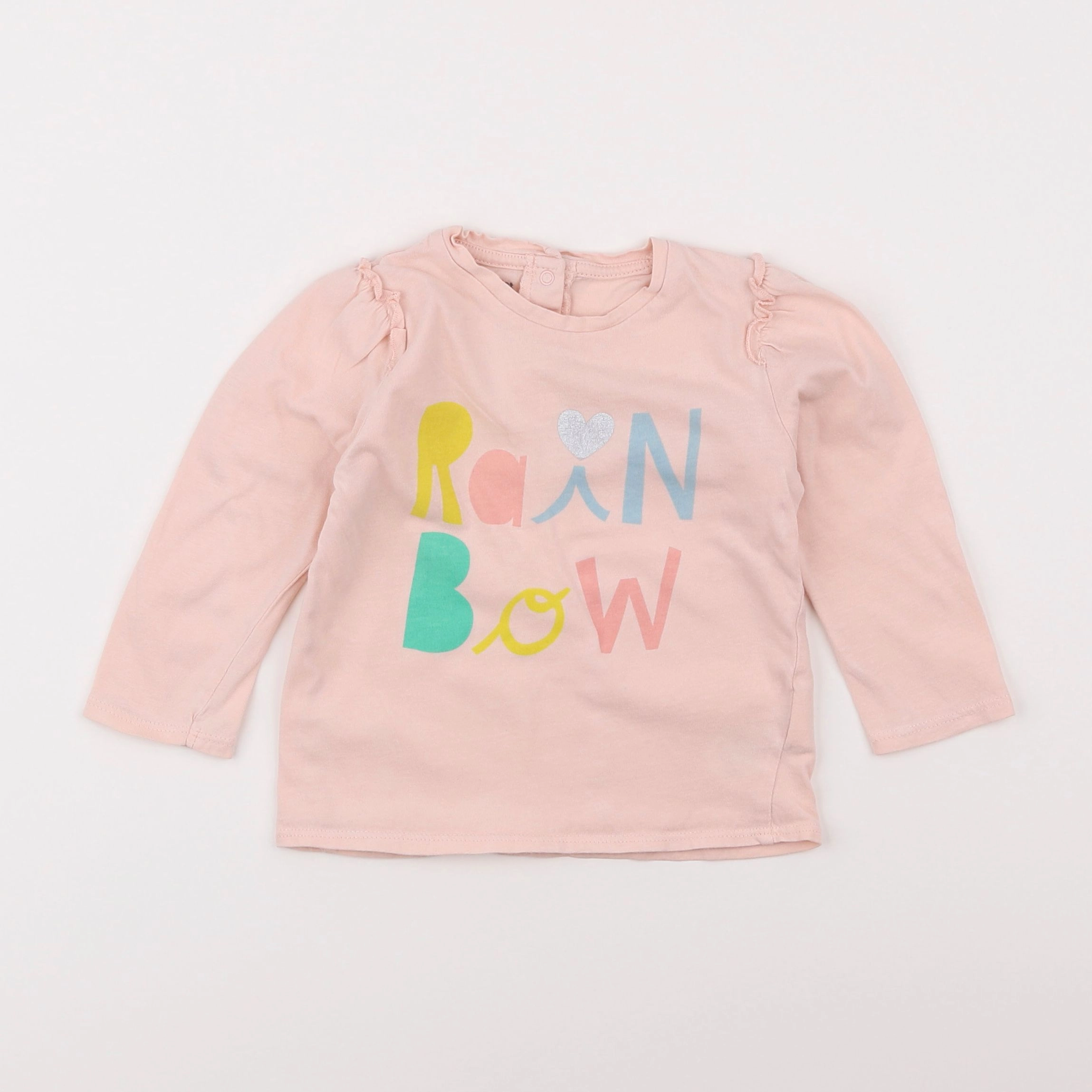 Vertbaudet - tee-shirt rose - 2 ans