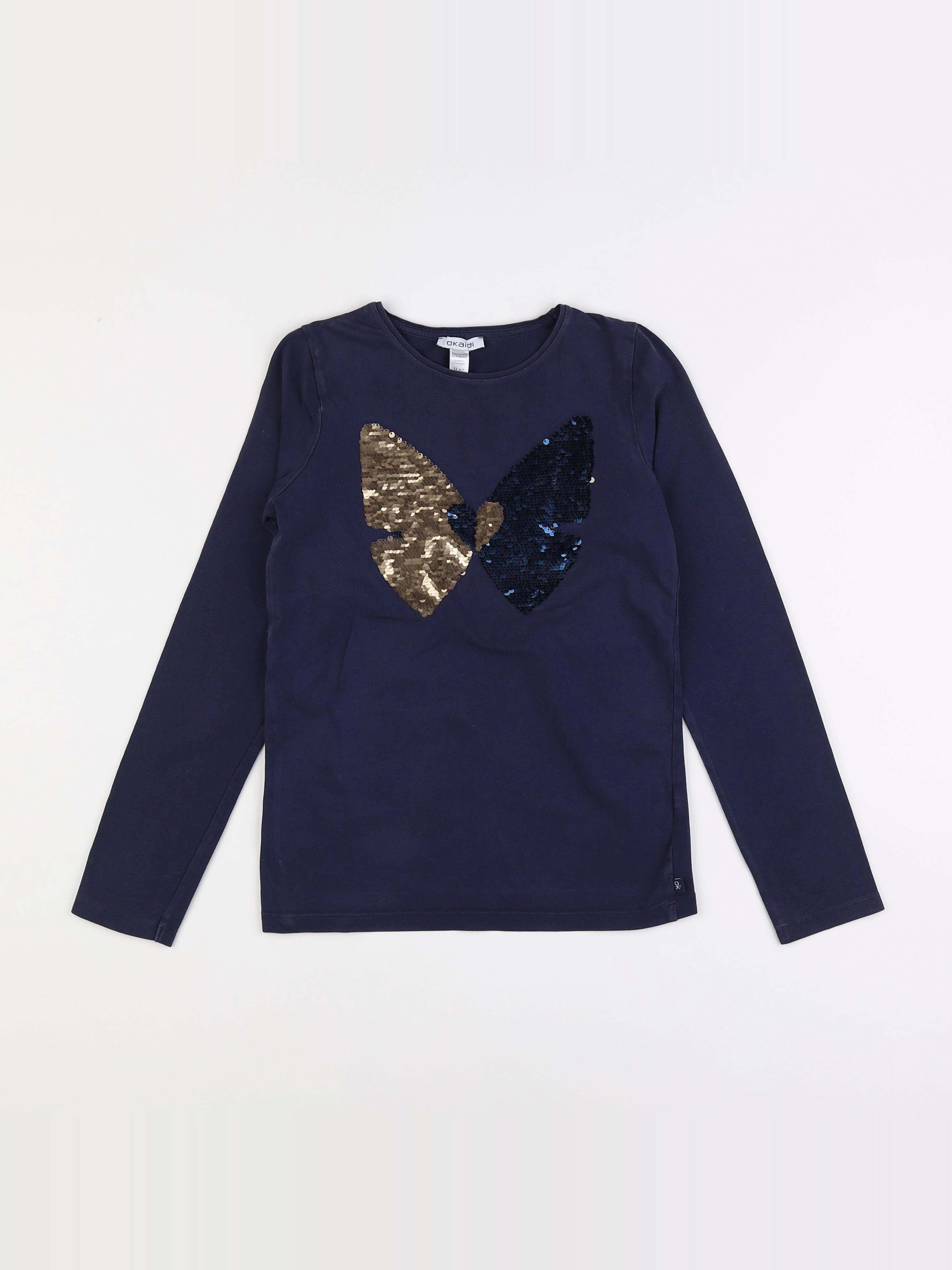 Okaidi - tee-shirt bleu - 12 ans