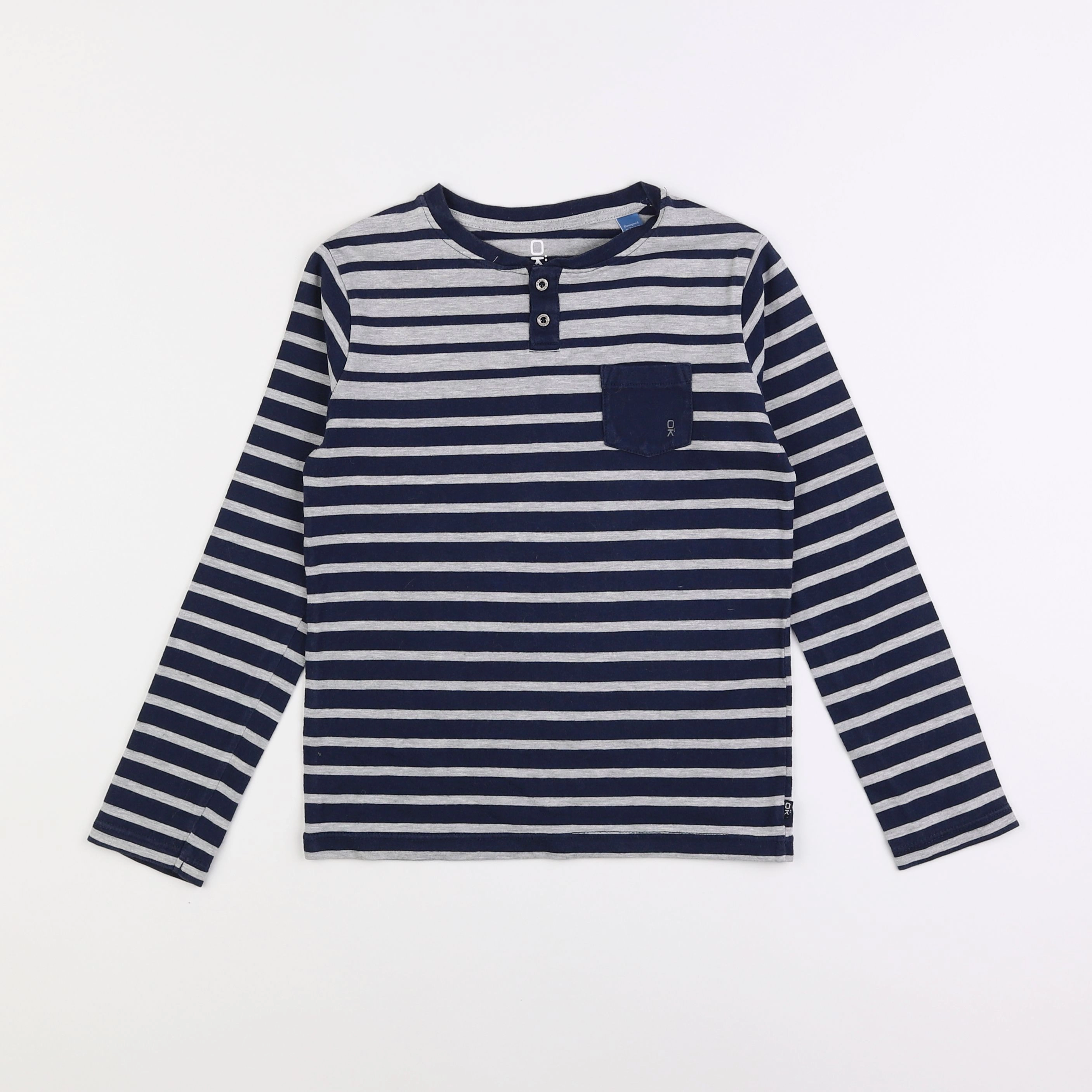 Okaidi - tee-shirt bleu - 8 ans