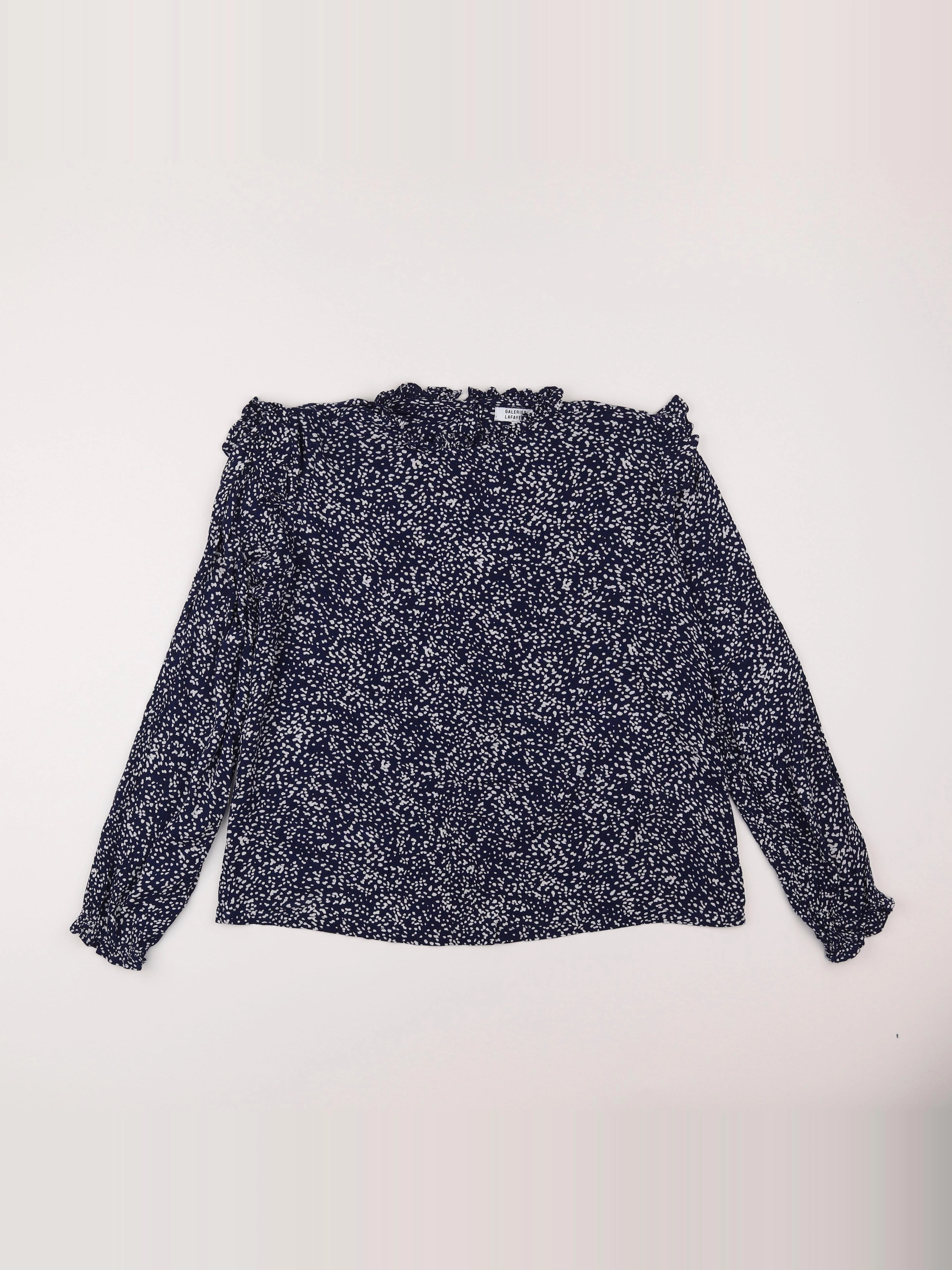 Galeries Lafayette - blouse bleu - 12 ans
