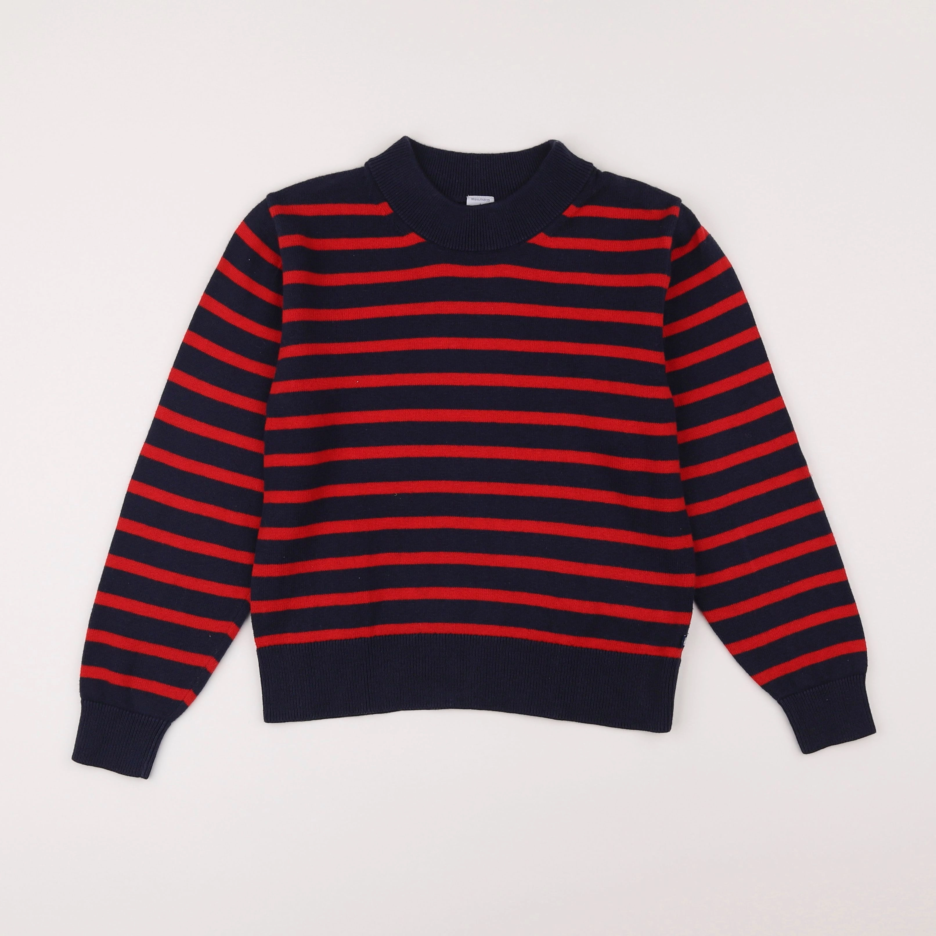 Petit Bateau - pull rouge - 10 ans