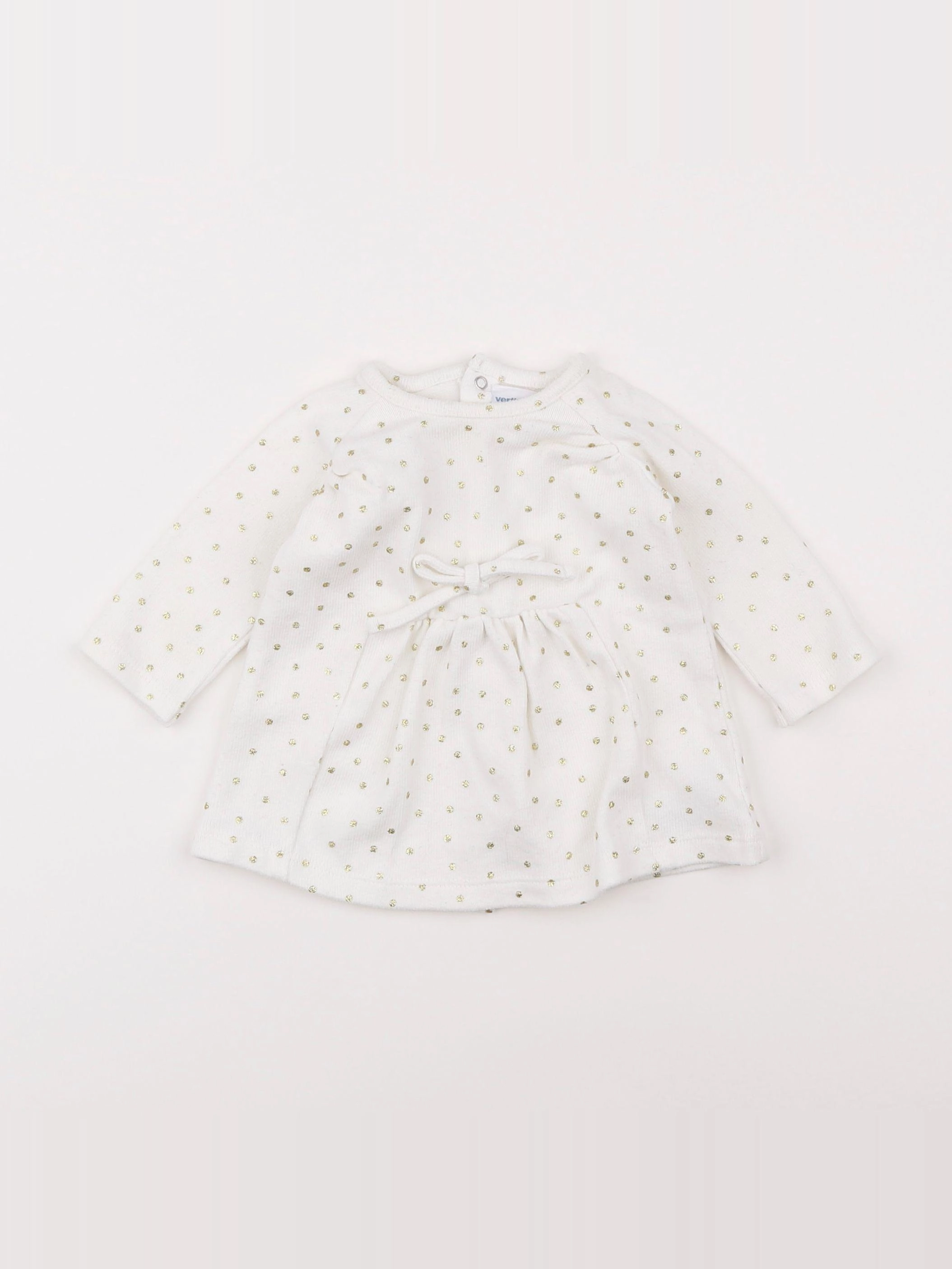 Vertbaudet - robe blanc - 1 mois