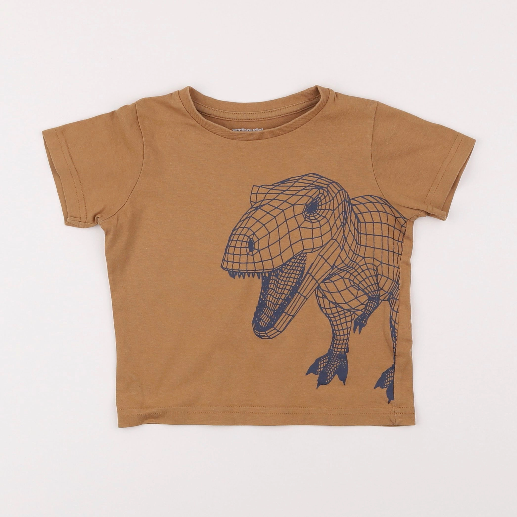 Vertbaudet - tee-shirt marron - 3 mois