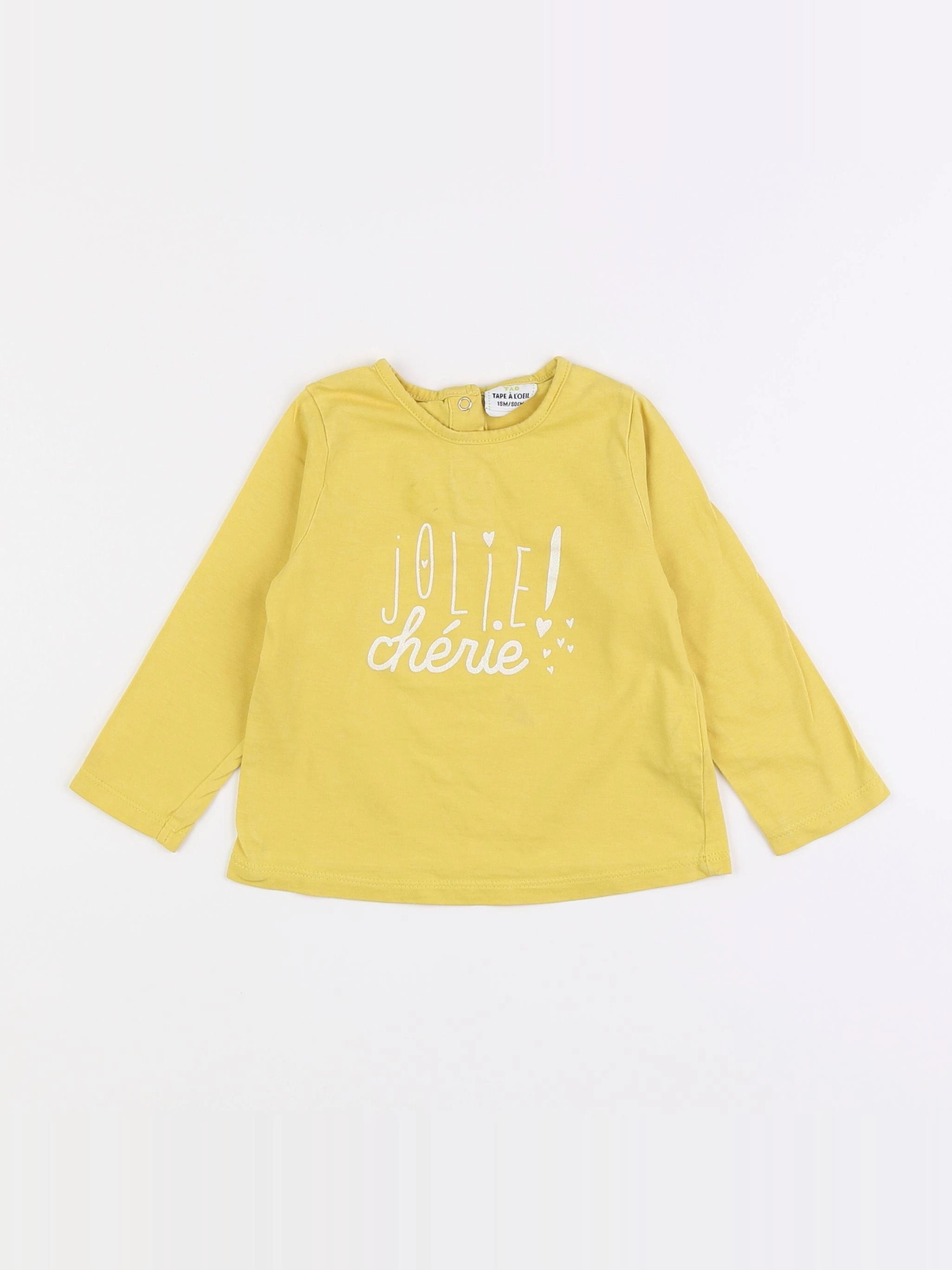 Tape à l'oeil - tee-shirt jaune - 18 mois