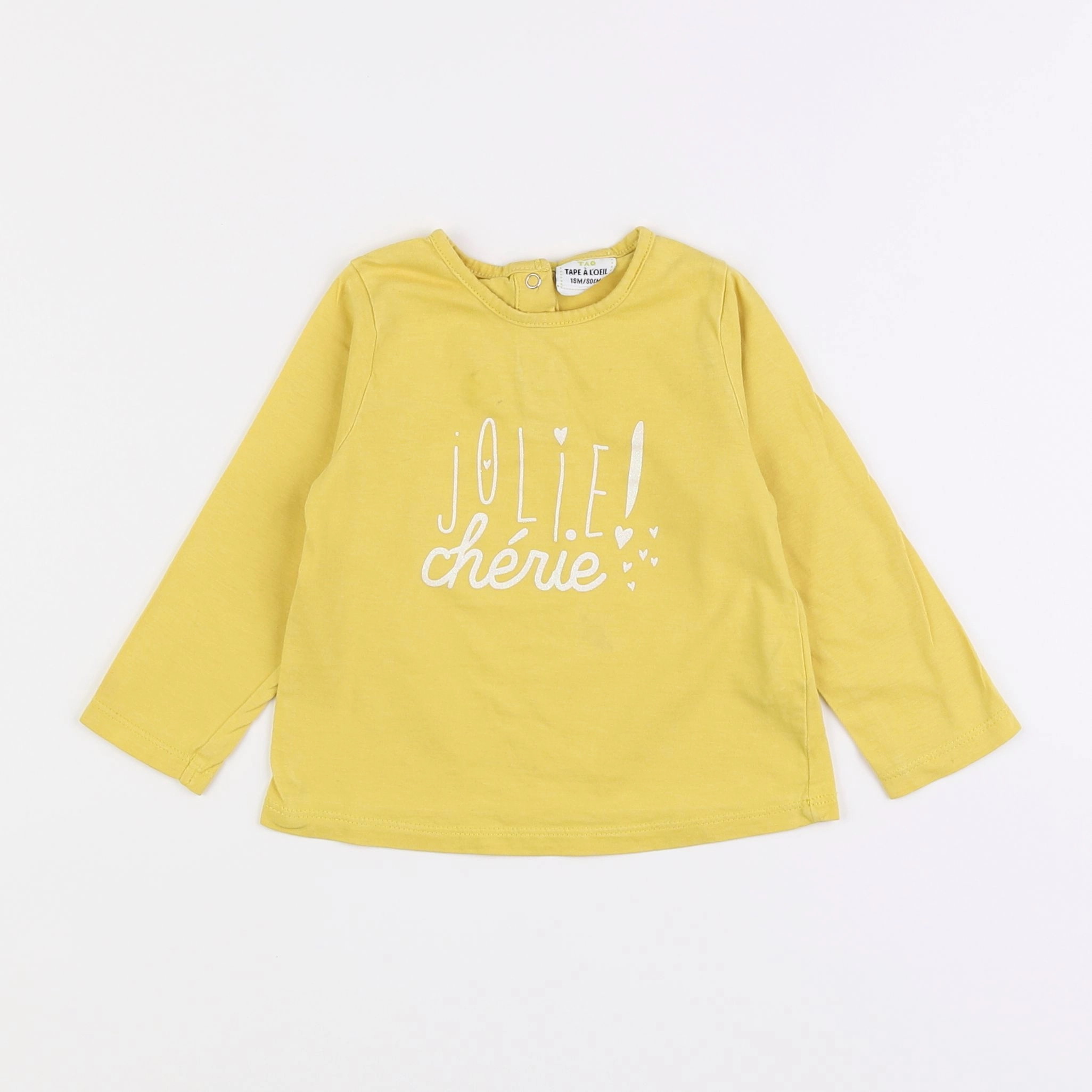 Tape à l'oeil - tee-shirt jaune - 18 mois